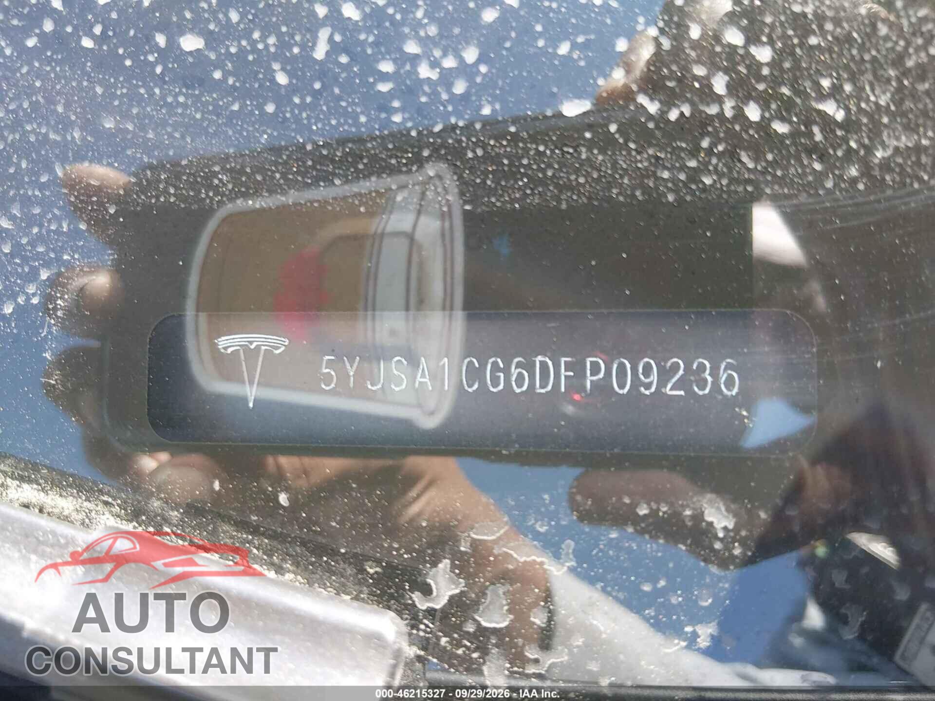TESLA MODEL S 2013 - 5YJSA1CG6DFP09236
