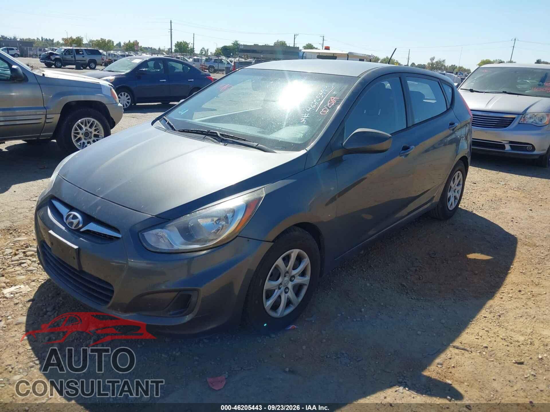 HYUNDAI ACCENT 2012 - KMHCT5AEXCU002584
