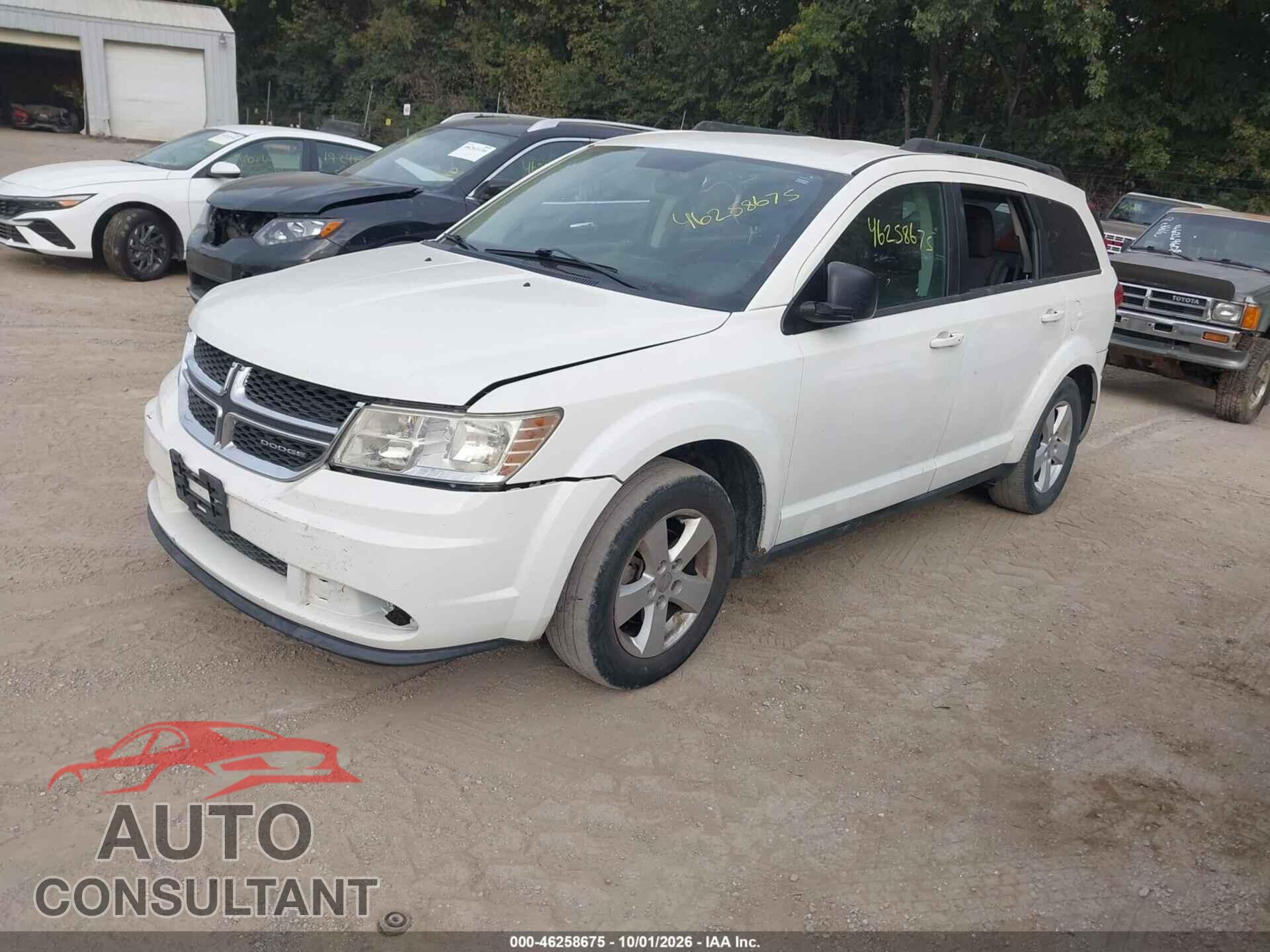 DODGE JOURNEY 2012 - 3C4PDCAB4CT184287