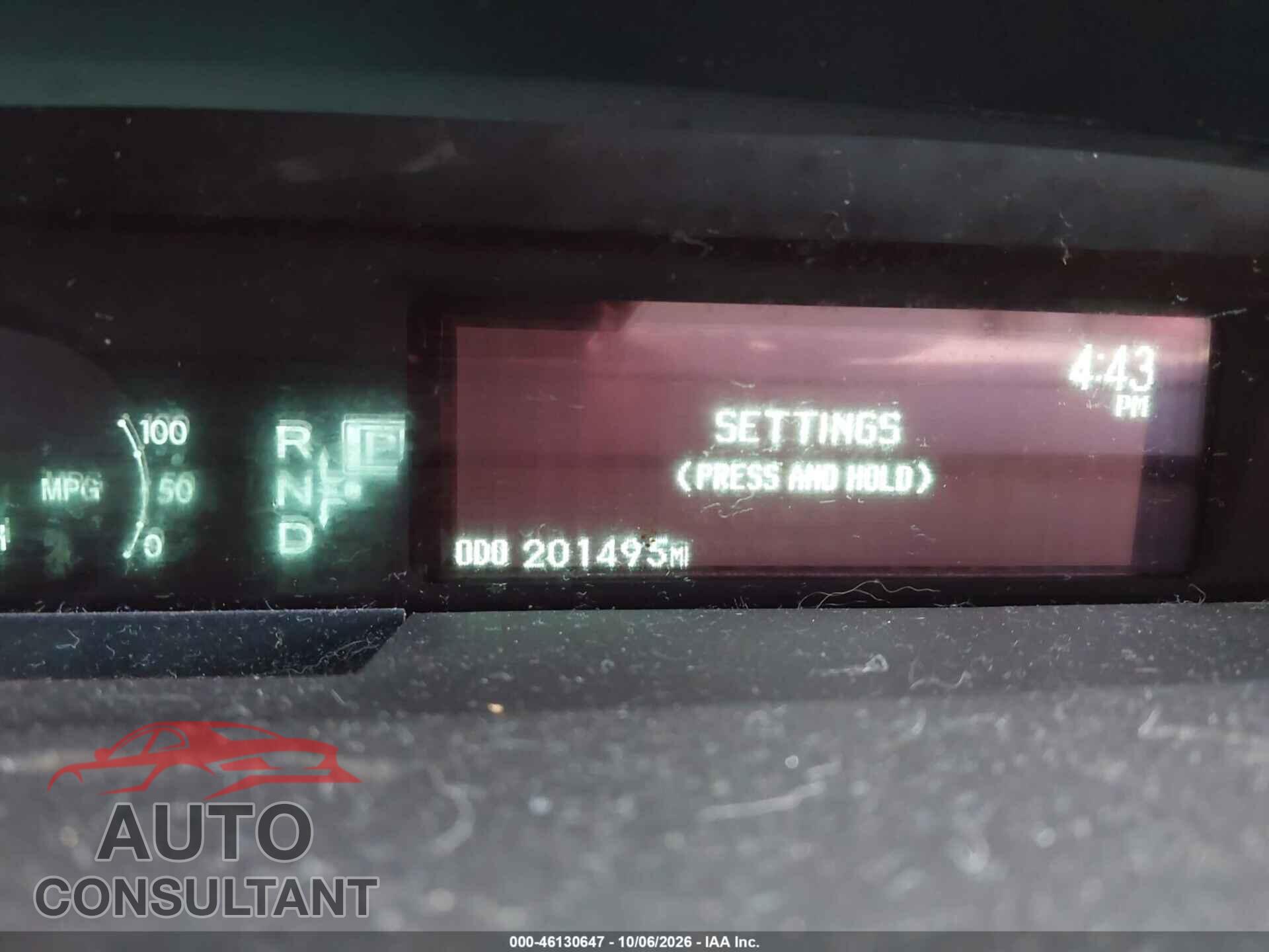 TOYOTA PRIUS 2011 - JTDKN3DU2B1475106
