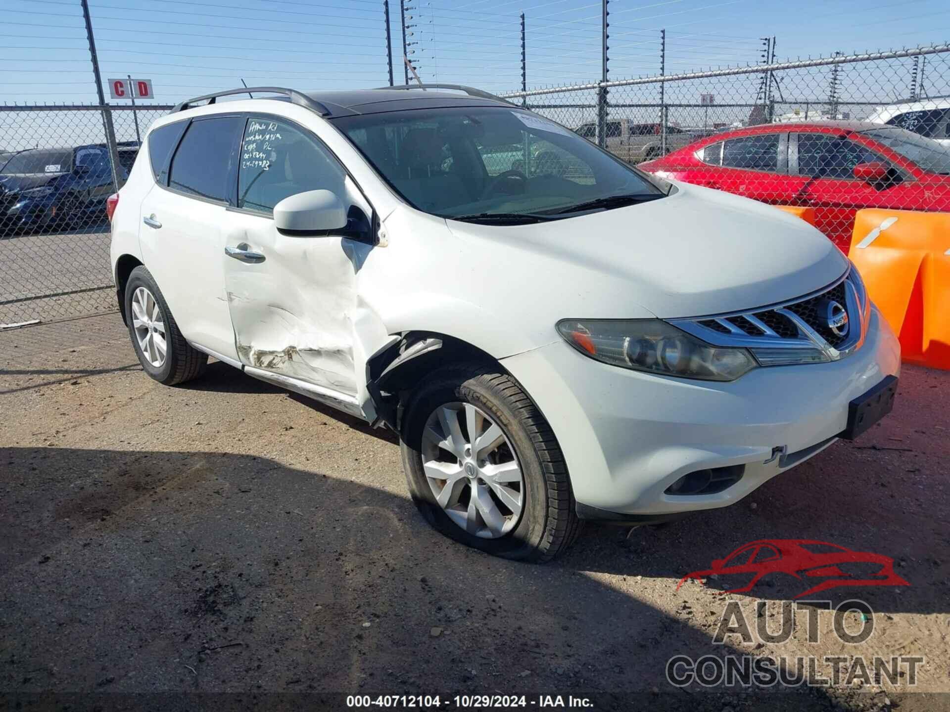 NISSAN MURANO 2011 - JN8AZ1MU3BW069119