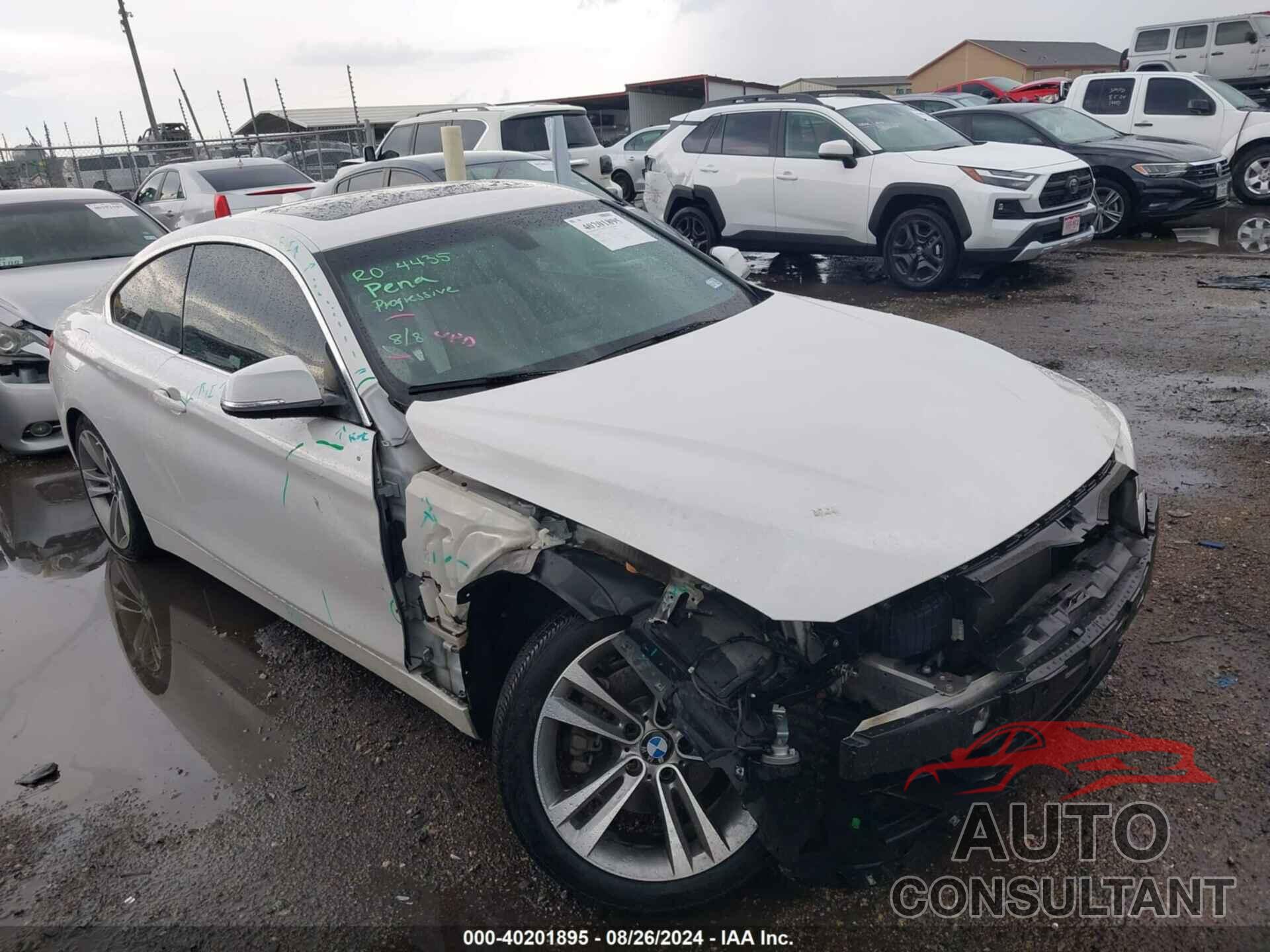 BMW 430I 2017 - WBA4R7C55HK895778