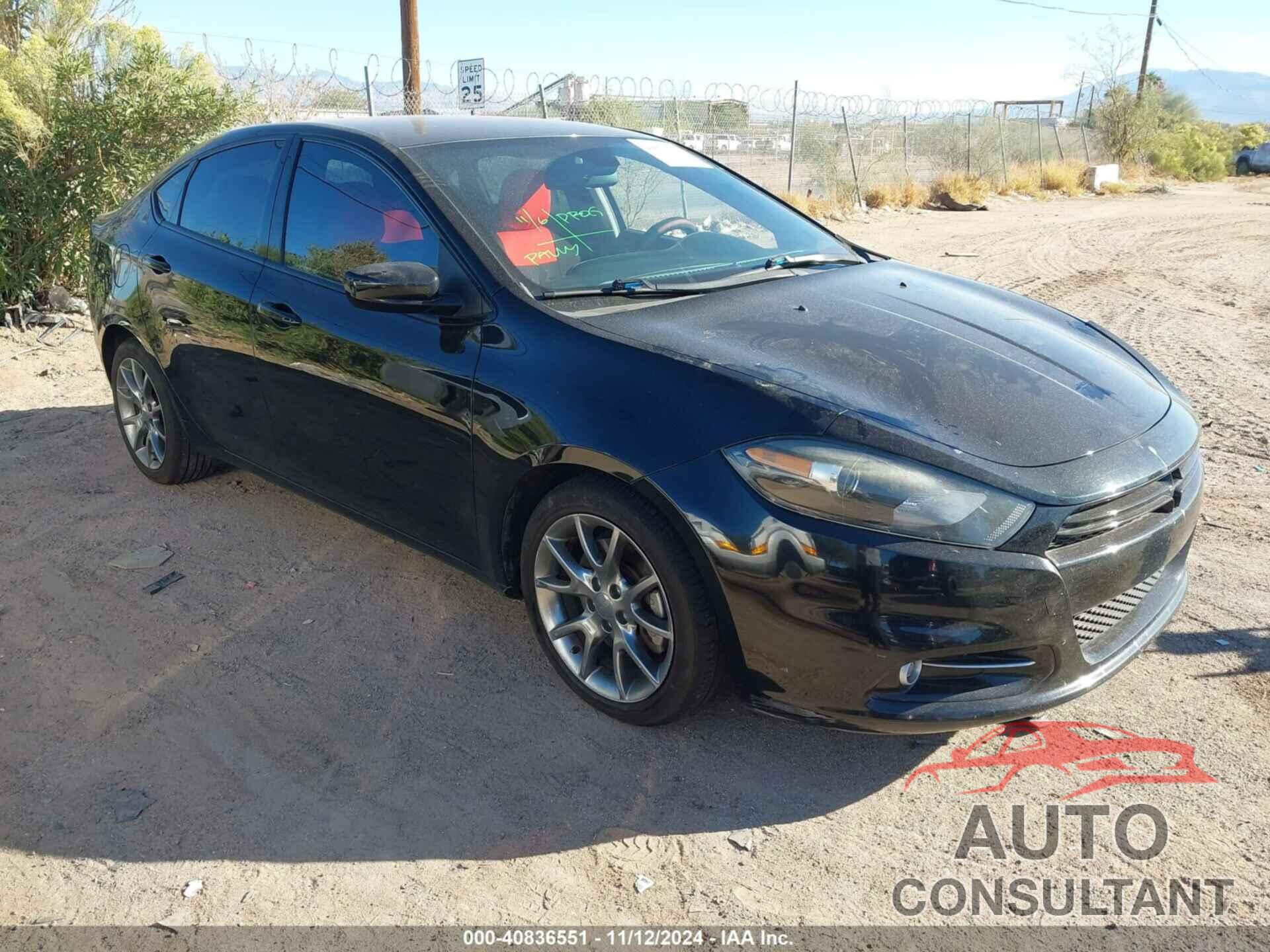DODGE DART 2015 - 1C3CDFBB7FD247850