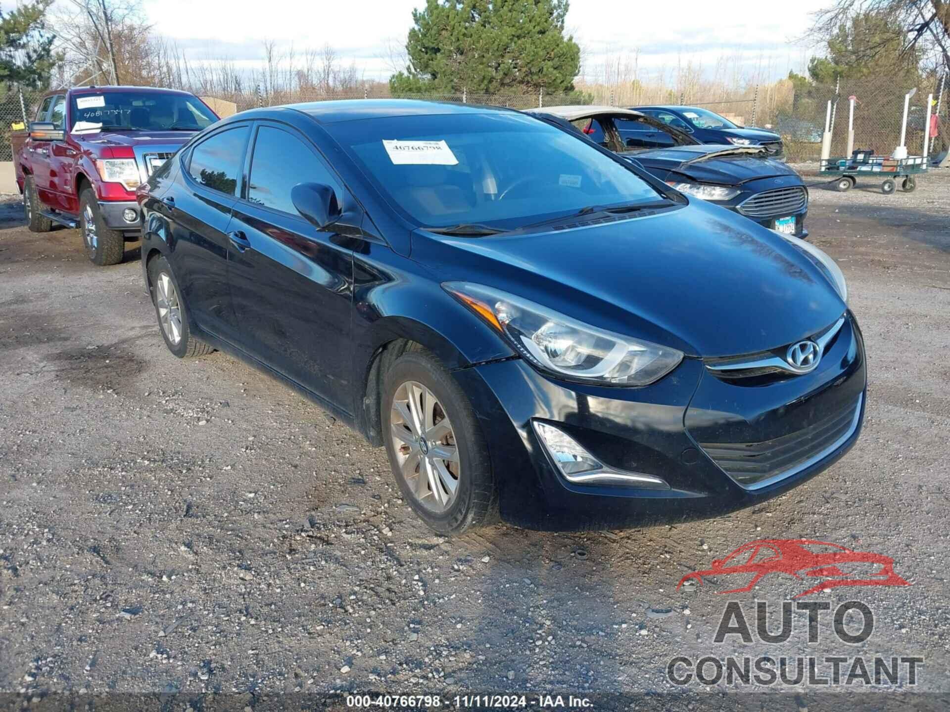 HYUNDAI ELANTRA 2015 - KMHDH4AEXFU393496