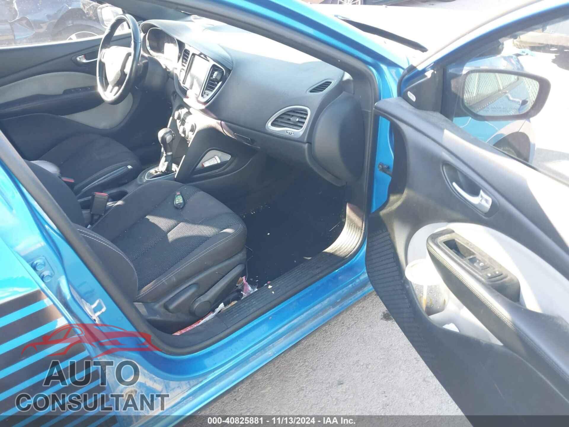 DODGE DART 2015 - 1C3CDFBB4FD344763