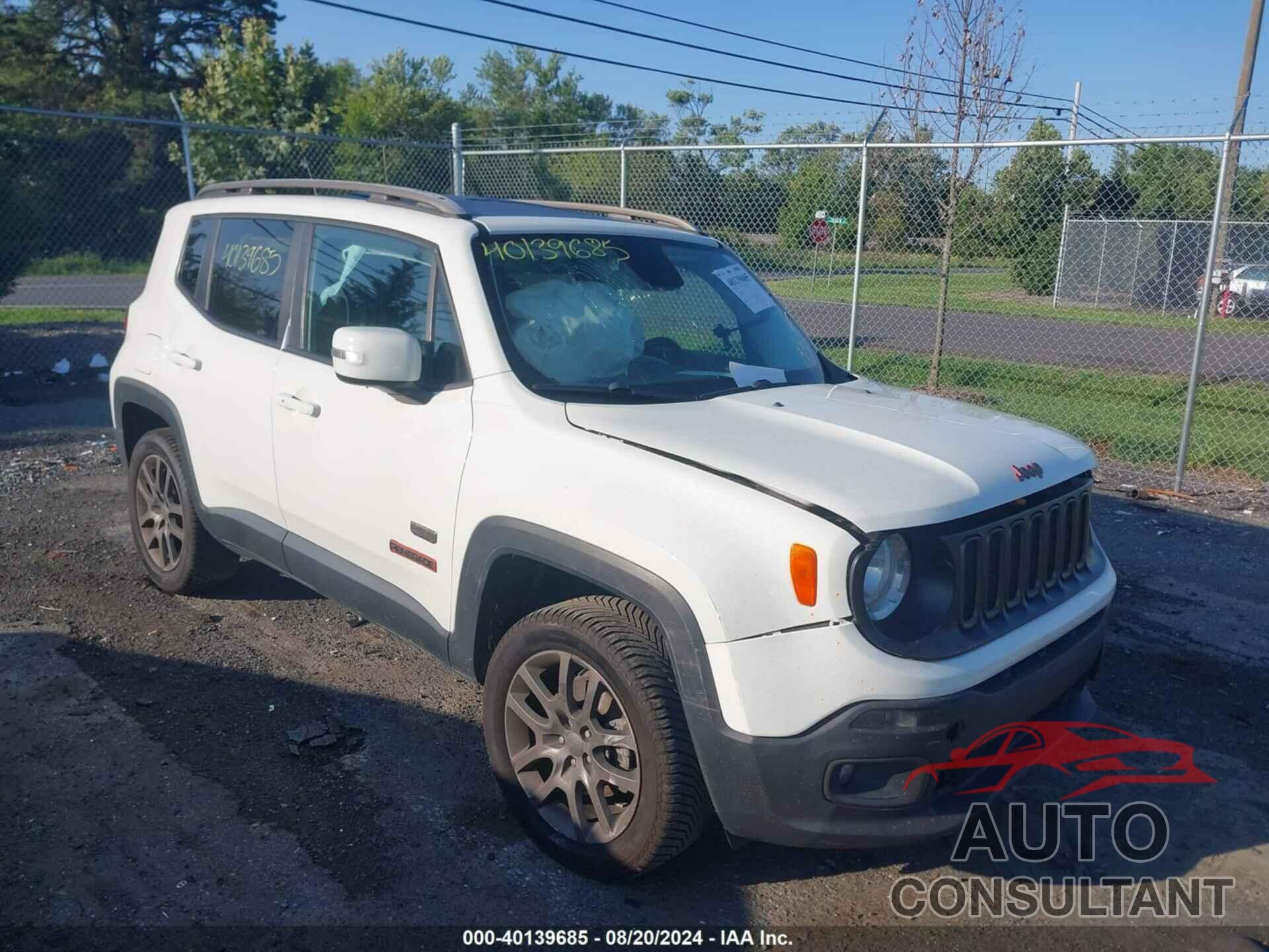 JEEP RENEGADE 2016 - ZACCJBBT2GPD31177