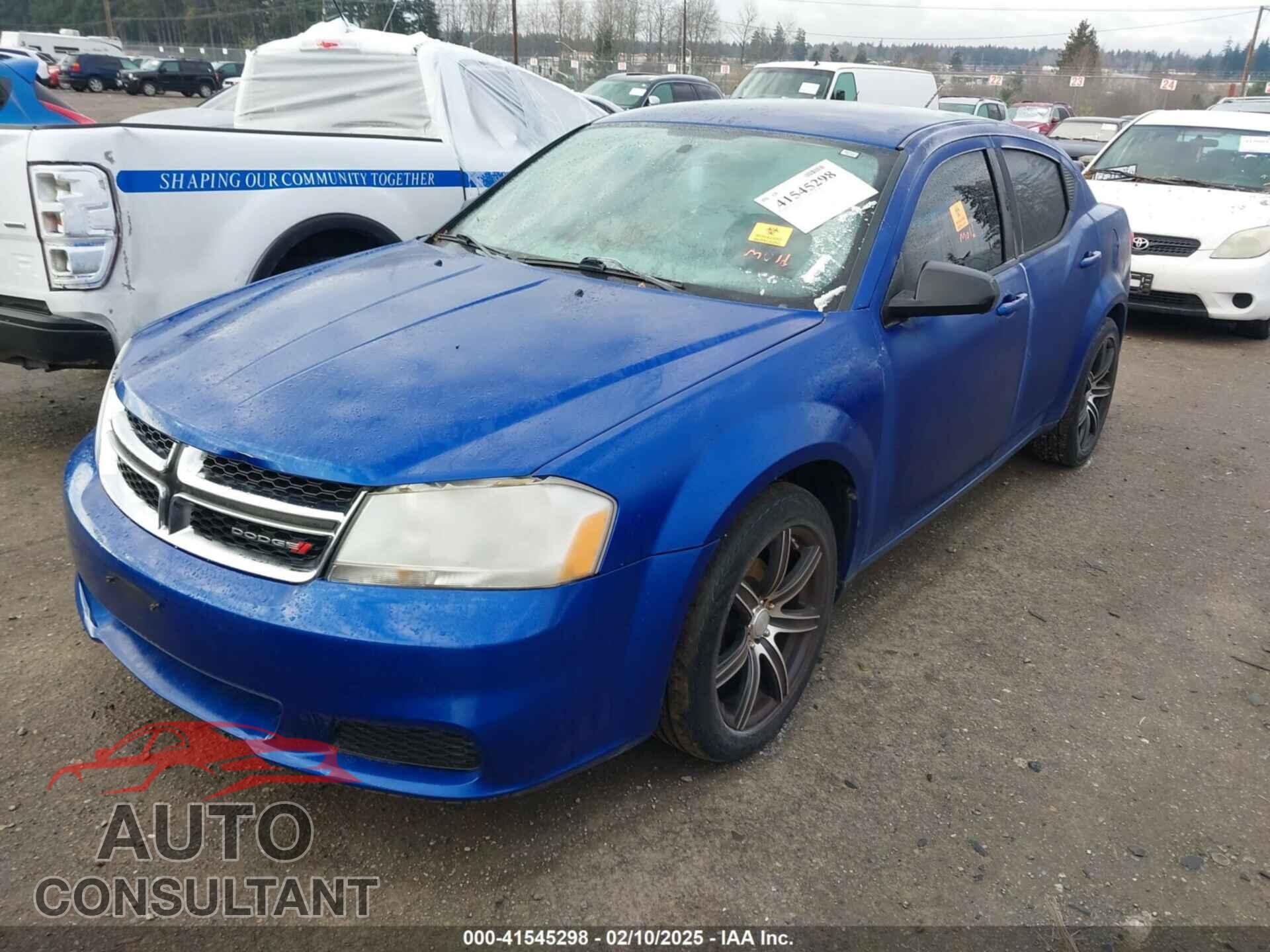 DODGE AVENGER 2013 - 1C3CDZAB9DN644292