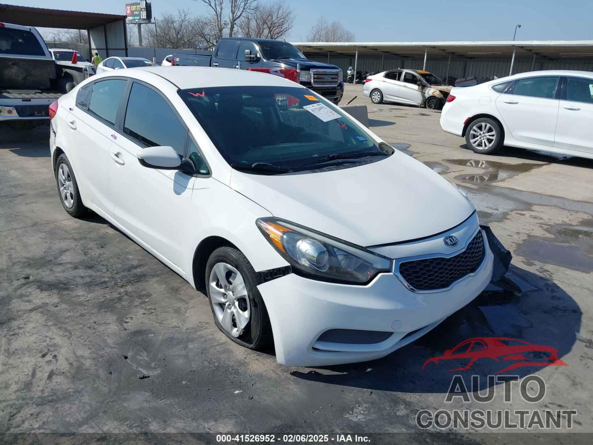 KIA FORTE 2016 - KNAFK4A64G5616471