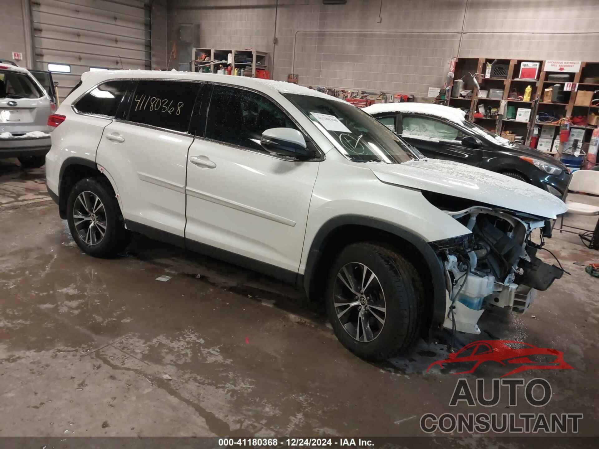 TOYOTA HIGHLANDER 2019 - 5TDZZRFH2KS369585