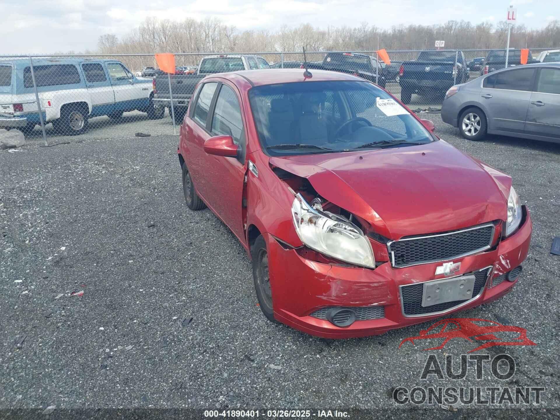 CHEVROLET AVEO 2009 - KL1TD66E89B628730