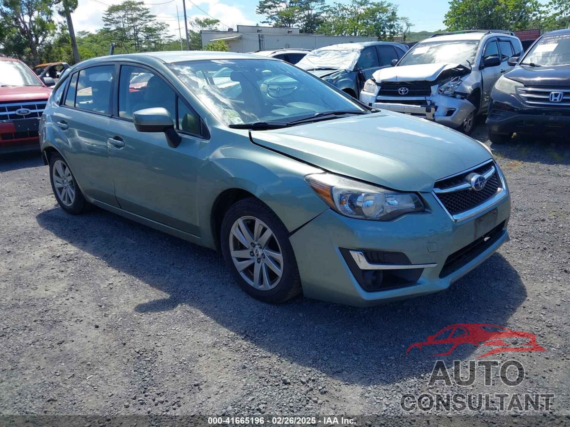 SUBARU IMPREZA 2016 - JF1GPAB69GH212978
