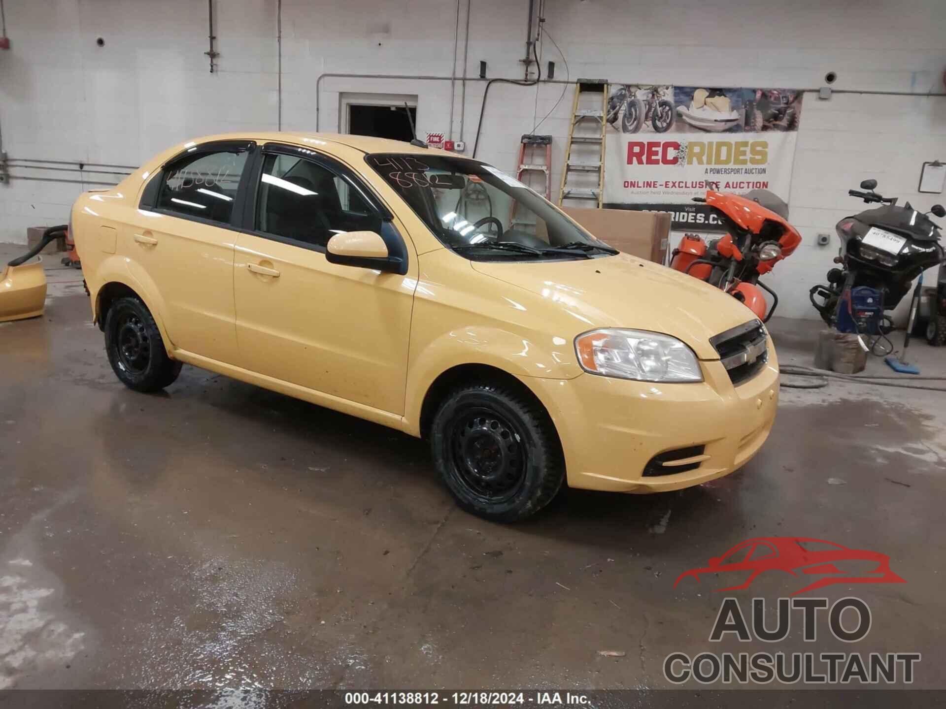 CHEVROLET AVEO 2010 - KL1TD5DE2AB101431