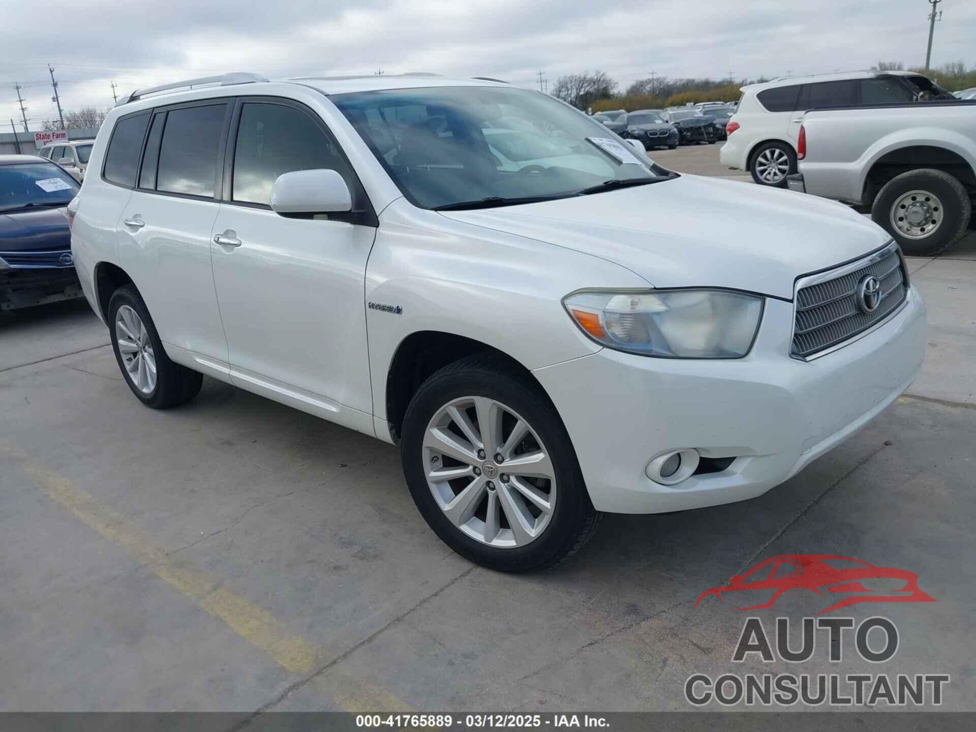 TOYOTA HIGHLANDER HYBRID 2010 - JTEJW3EH2A2048586