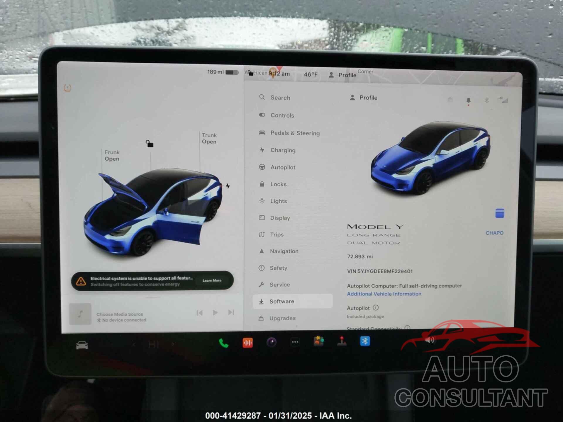 TESLA MODEL Y 2021 - 5YJYGDEE8MF229401