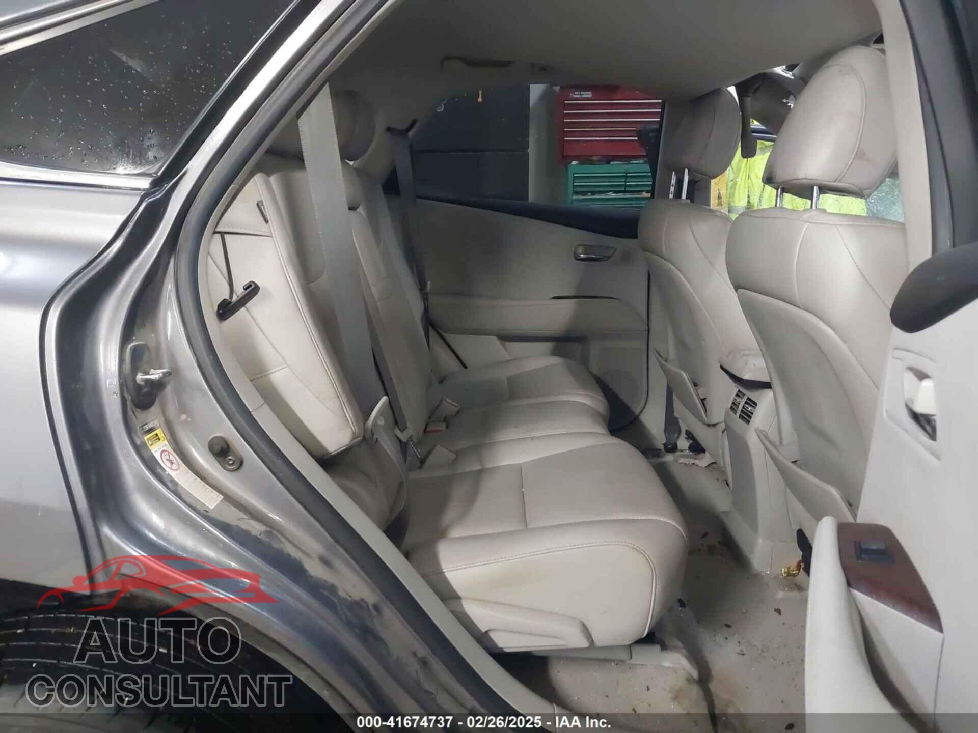 LEXUS RX 350 2012 - 2T2BK1BA6CC148027