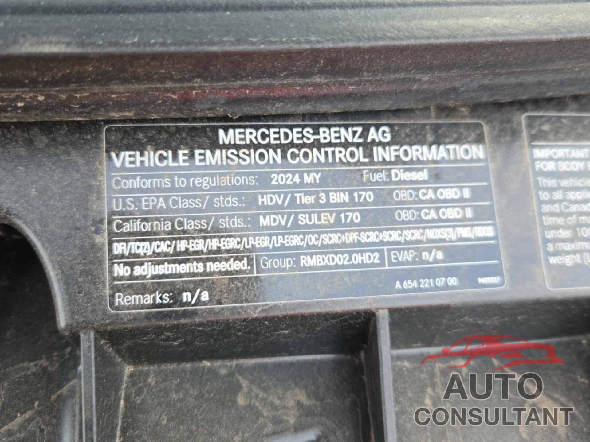 MERCEDES-BENZ SPRINTER 2500 2024 - W1Y4KCHY4RT176788