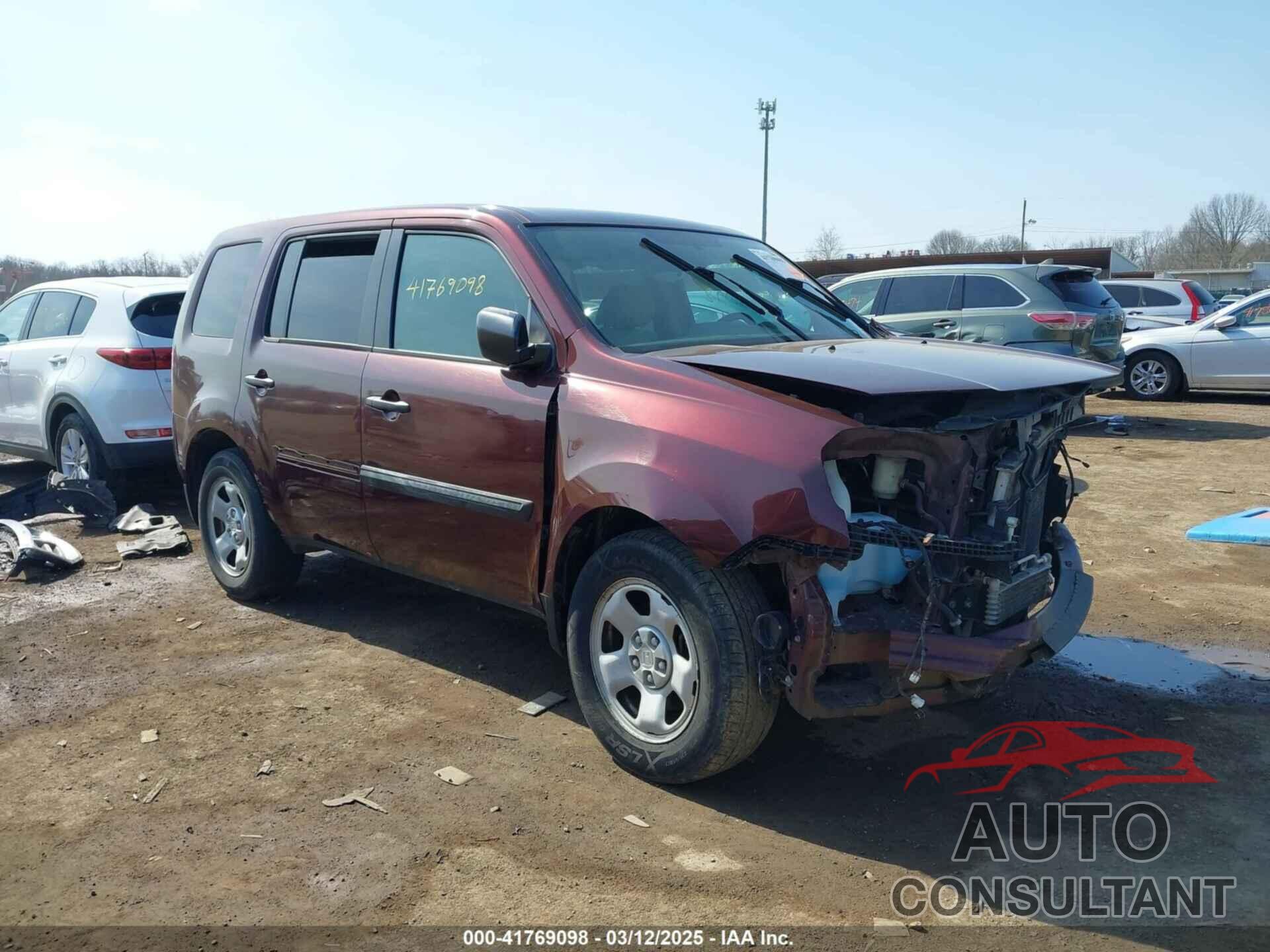 HONDA PILOT 2014 - 5FNYF4H29EB031593