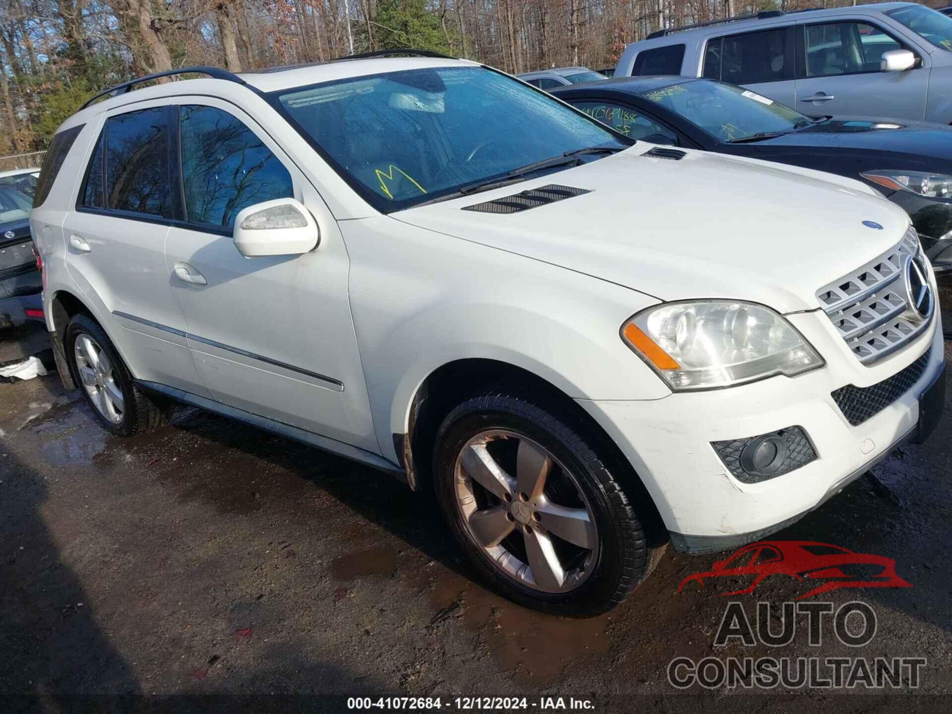 MERCEDES-BENZ ML 350 2009 - 4JGBB86E99A497993