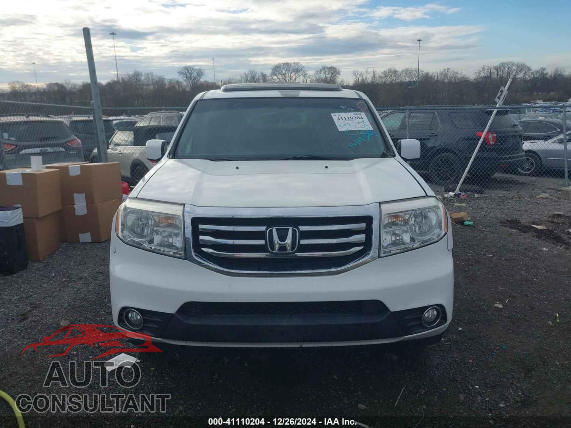 HONDA PILOT 2013 - 5FNYF3H50DB012014