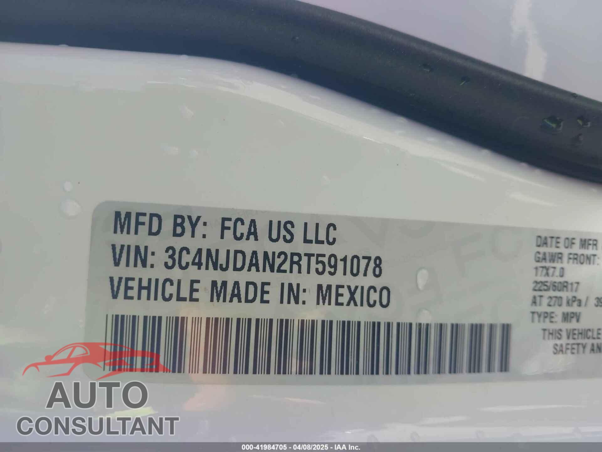 JEEP COMPASS 2024 - 3C4NJDAN2RT591078