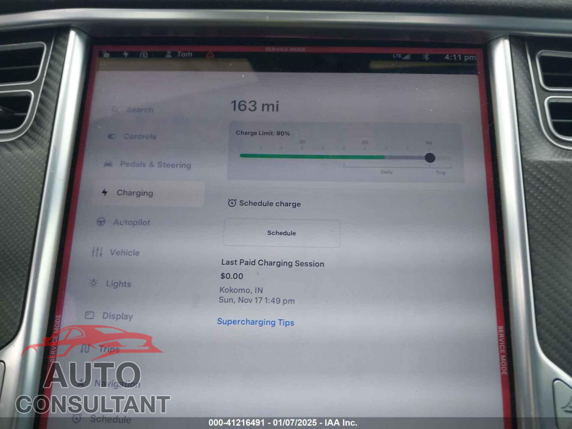TESLA MODEL S 2016 - 5YJSA1E28GF168048