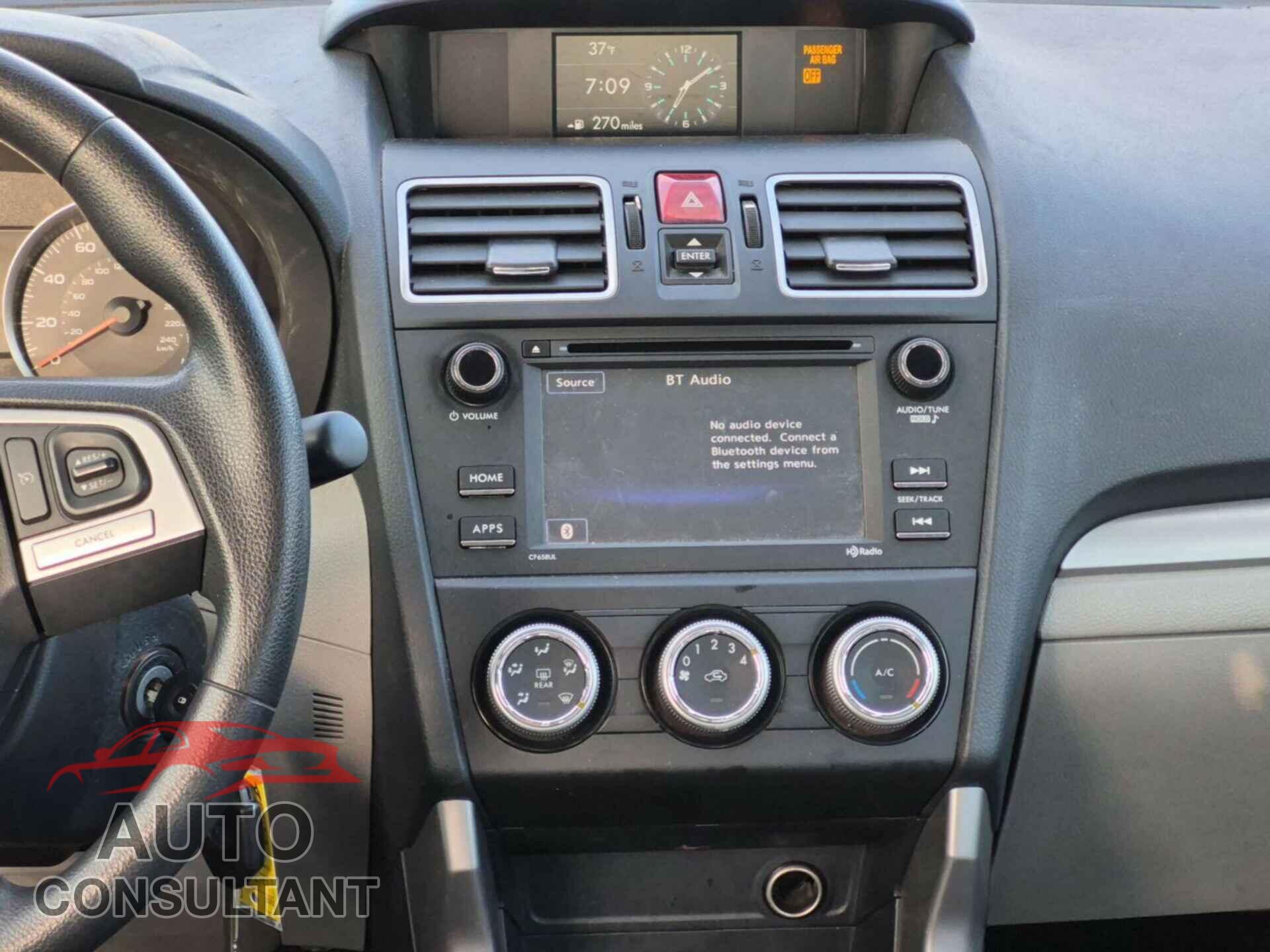 SUBARU FORESTER 2017 - JF2SJAAC6HH434801