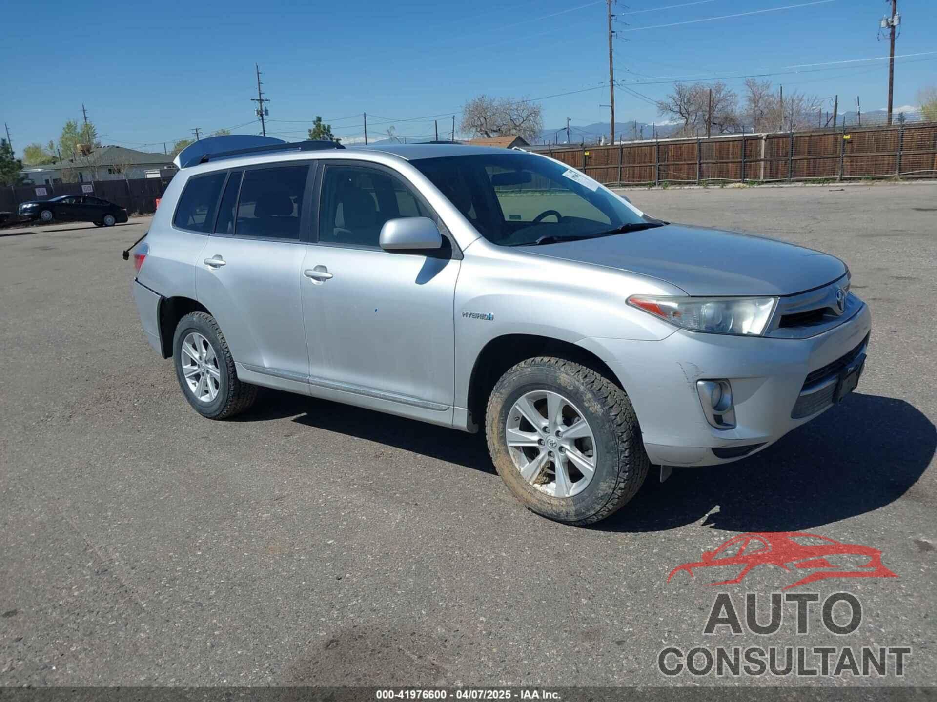TOYOTA HIGHLANDER HYBRID 2013 - JTEBC3EHXD2017278