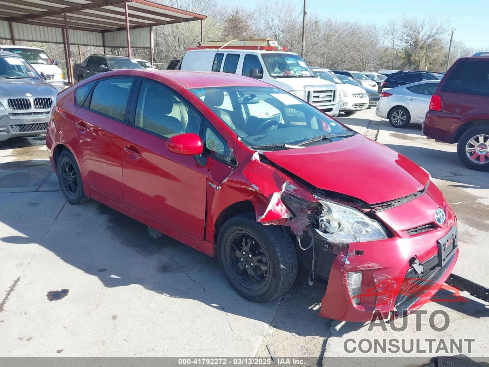 TOYOTA PRIUS 2012 - JTDKN3DU1C5490626