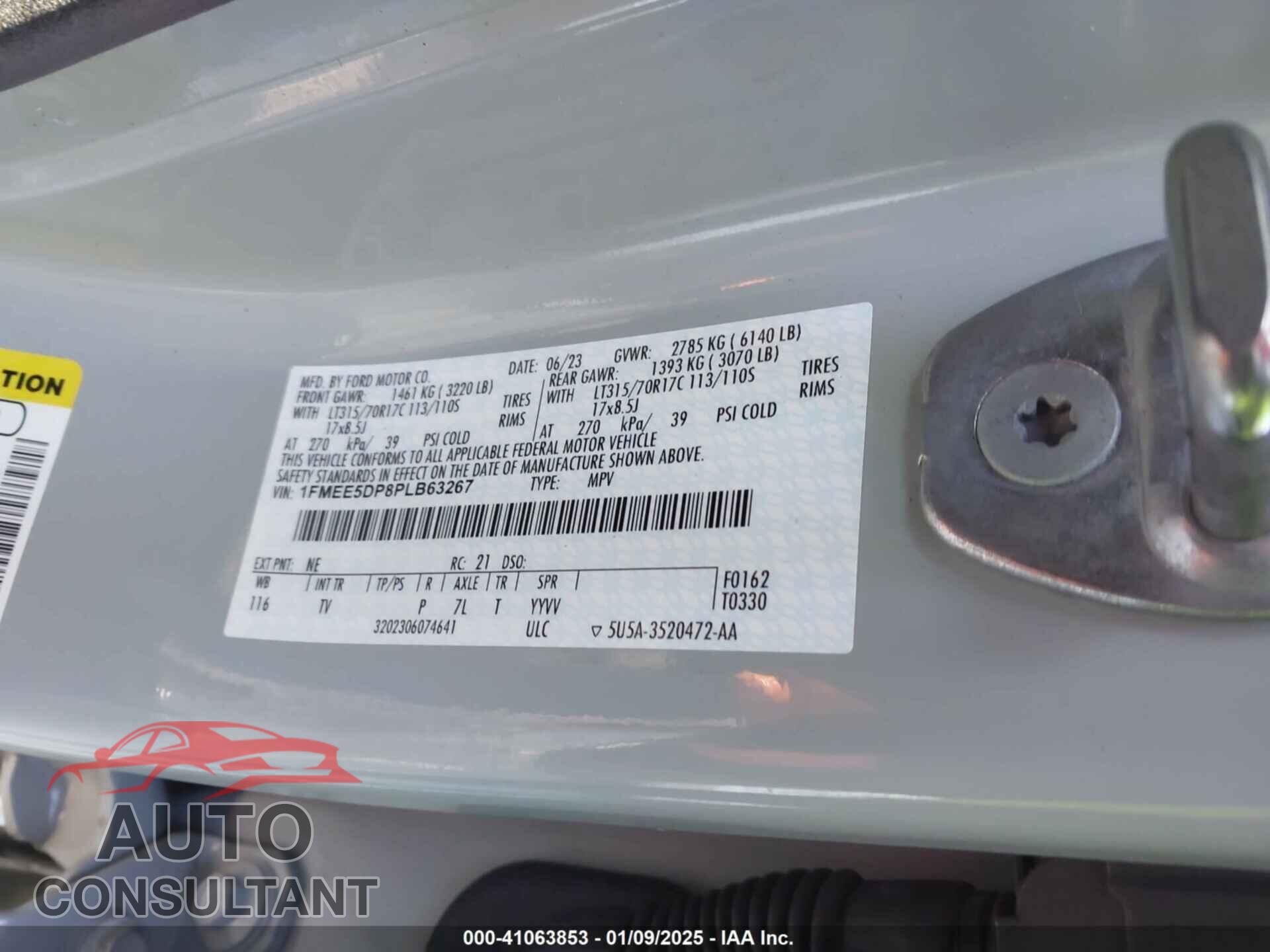 FORD BRONCO 2023 - 1FMEE5DP8PLB63267
