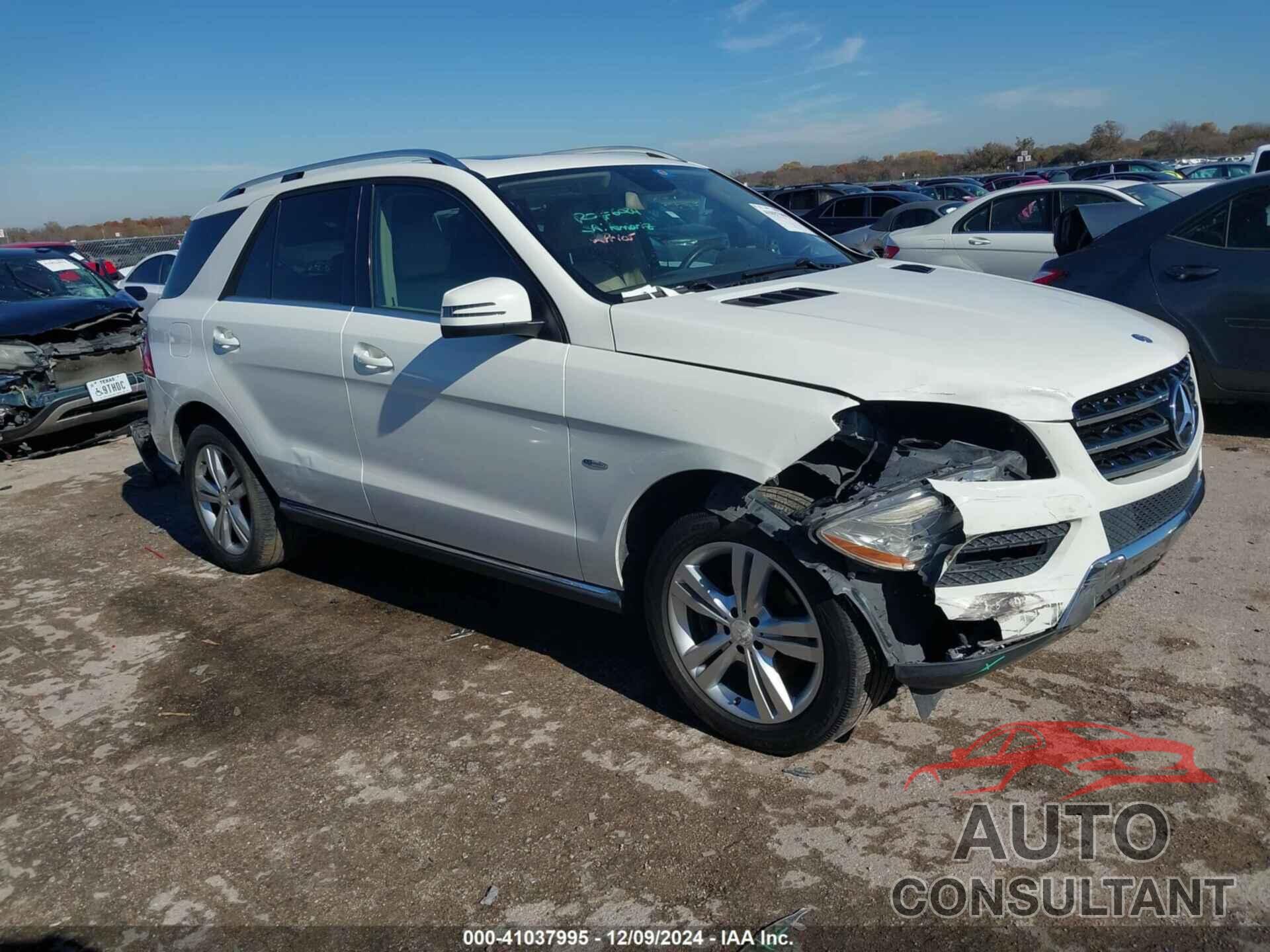 MERCEDES-BENZ ML 350 2012 - 4JGDA5HB9CA060242