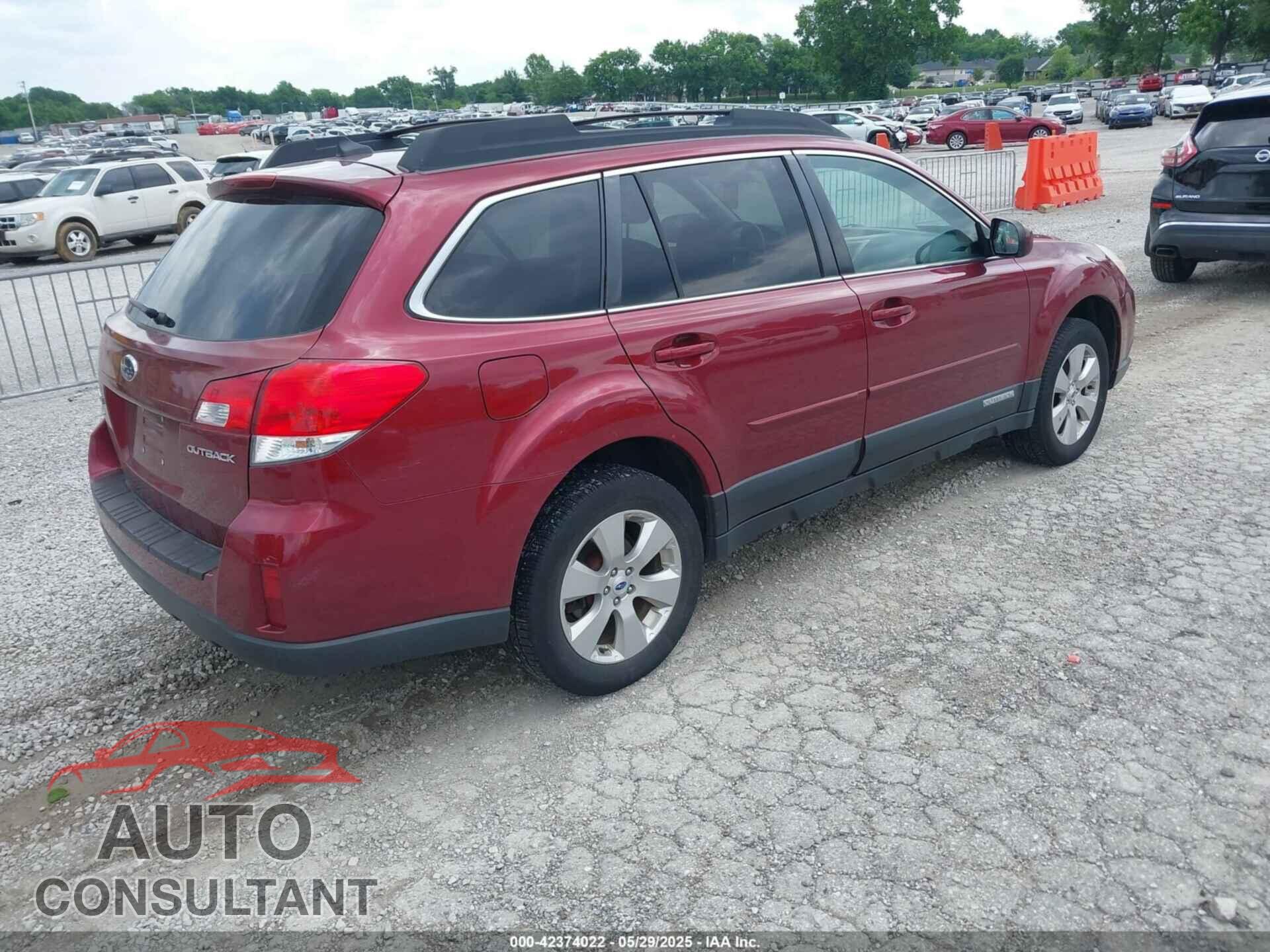 SUBARU OUTBACK 2012 - 4S4BRCLC0C3249595
