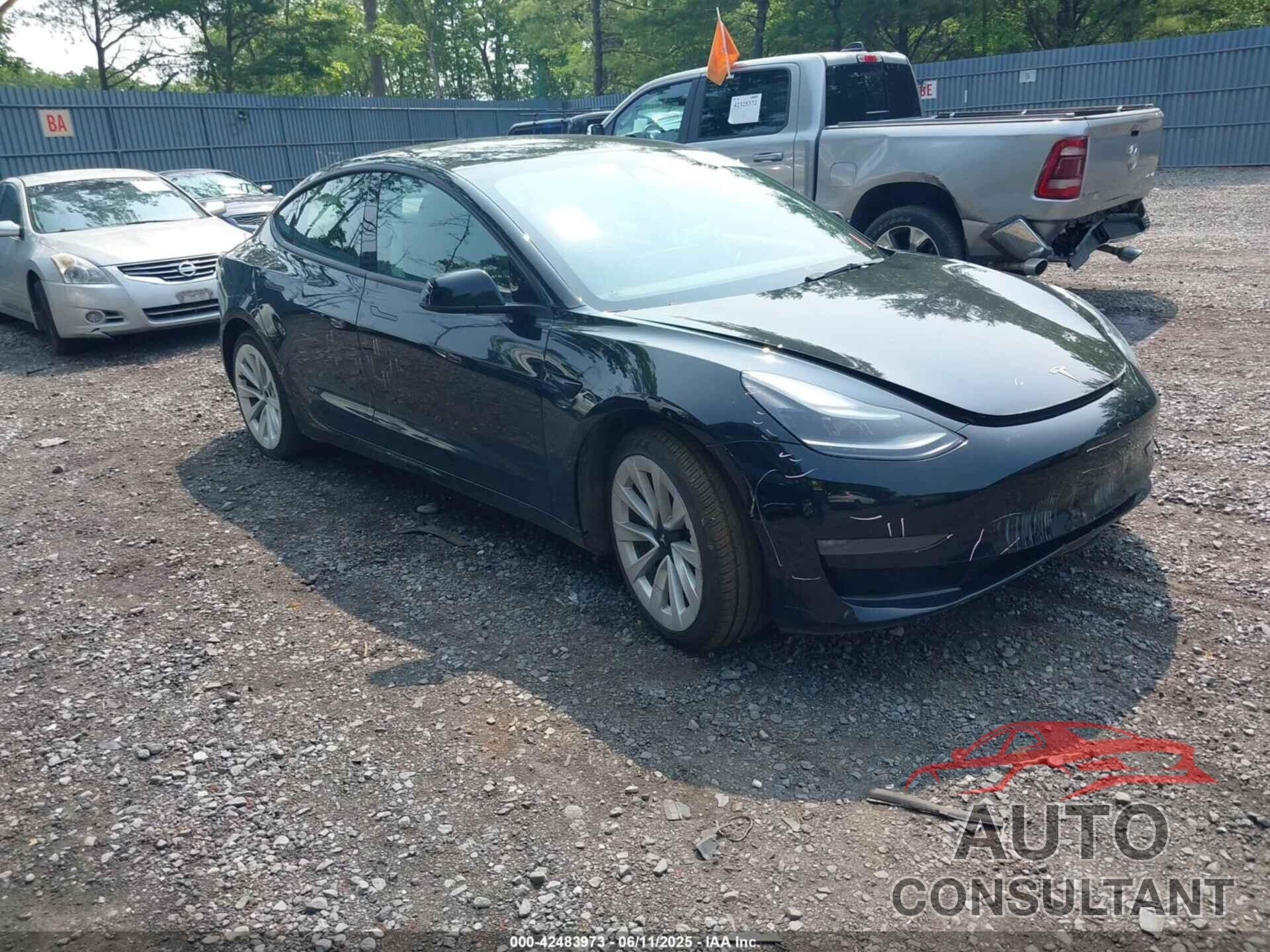 TESLA MODEL 3 2022 - 5YJ3E1EBXNF200343