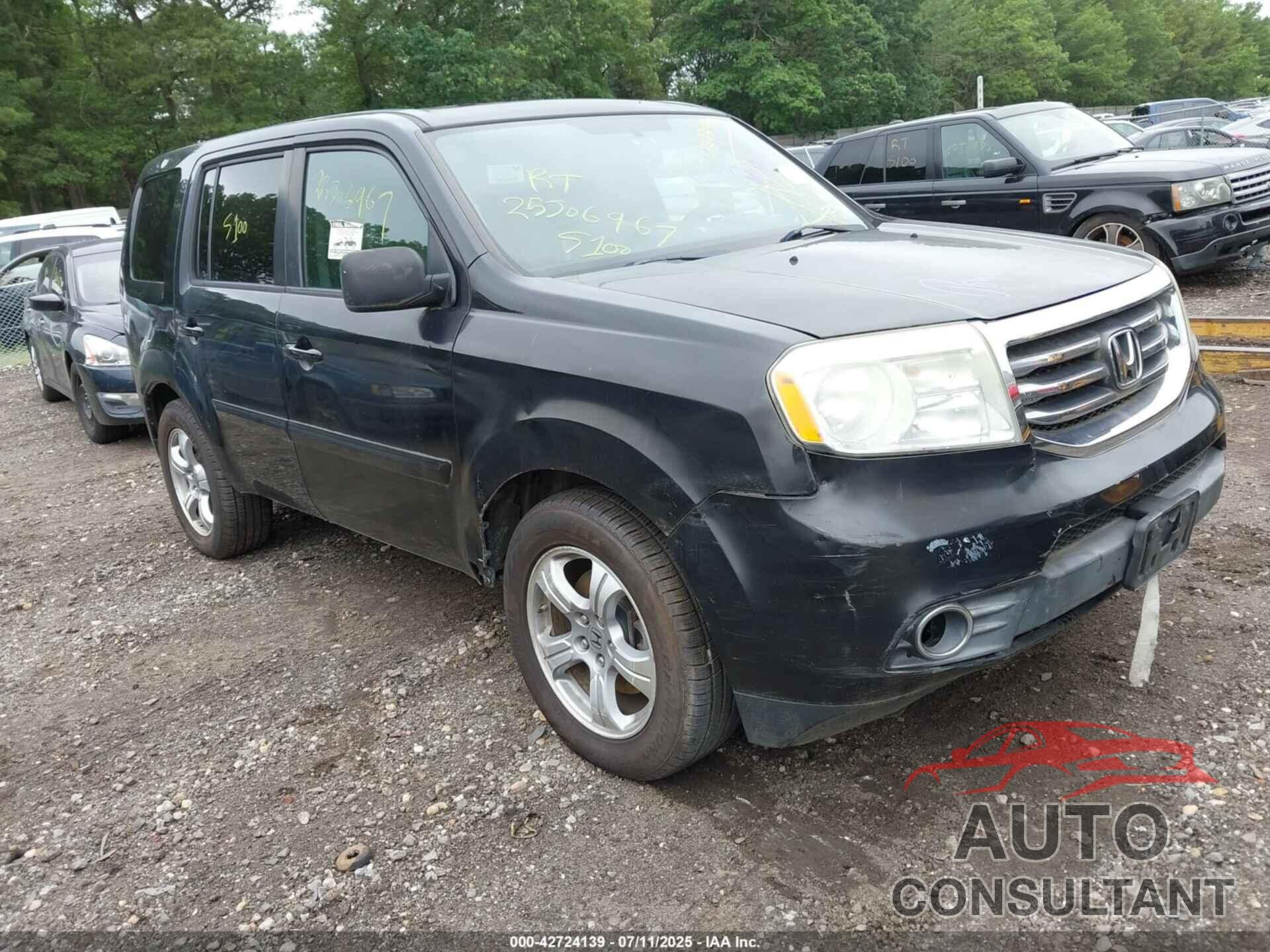 HONDA PILOT 2013 - 5FNYF4H68DB022353