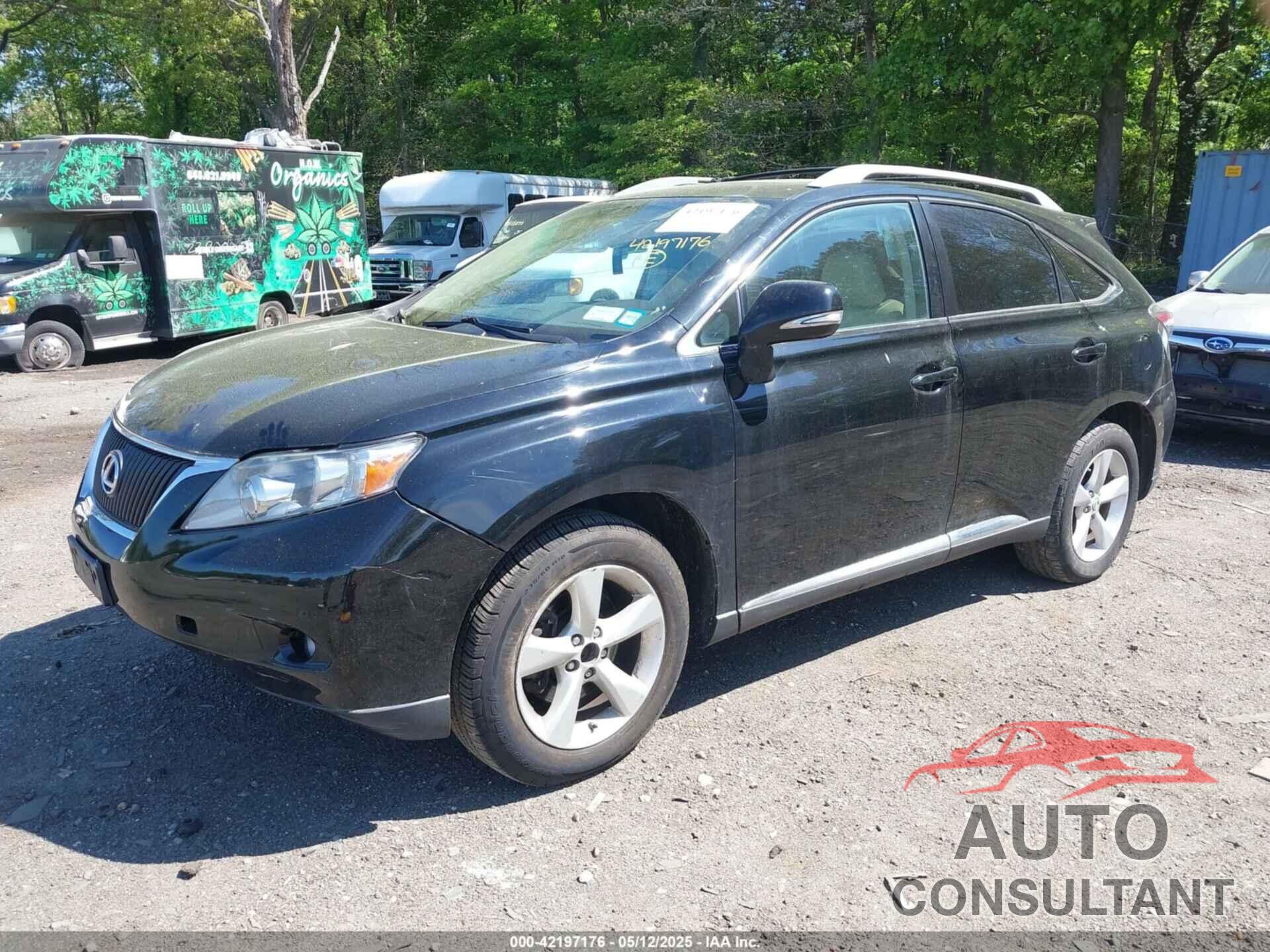 LEXUS RX 350 2012 - 2T2BK1BAXCC149004