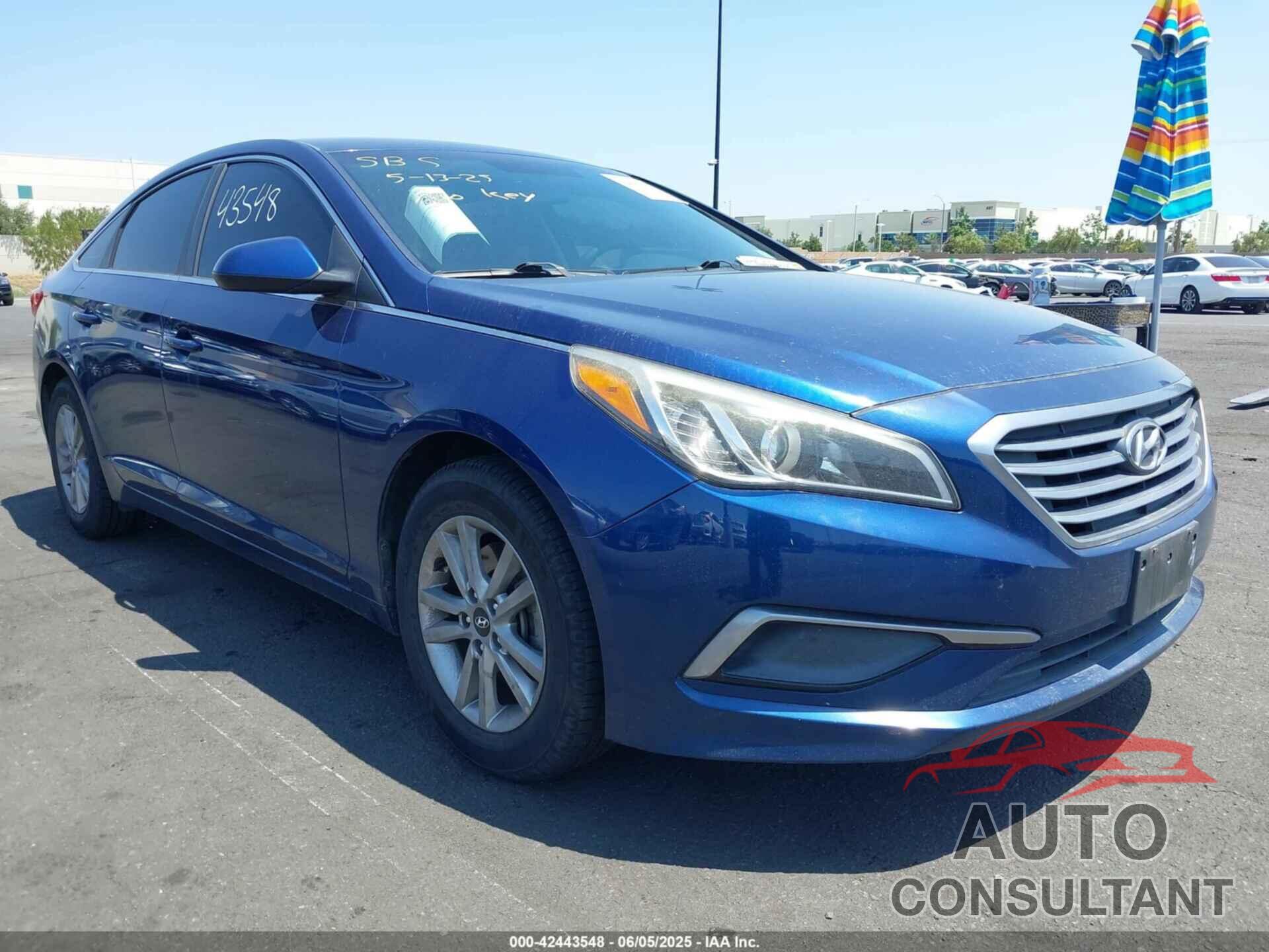 HYUNDAI SONATA 2016 - 5NPE24AF5GH272826