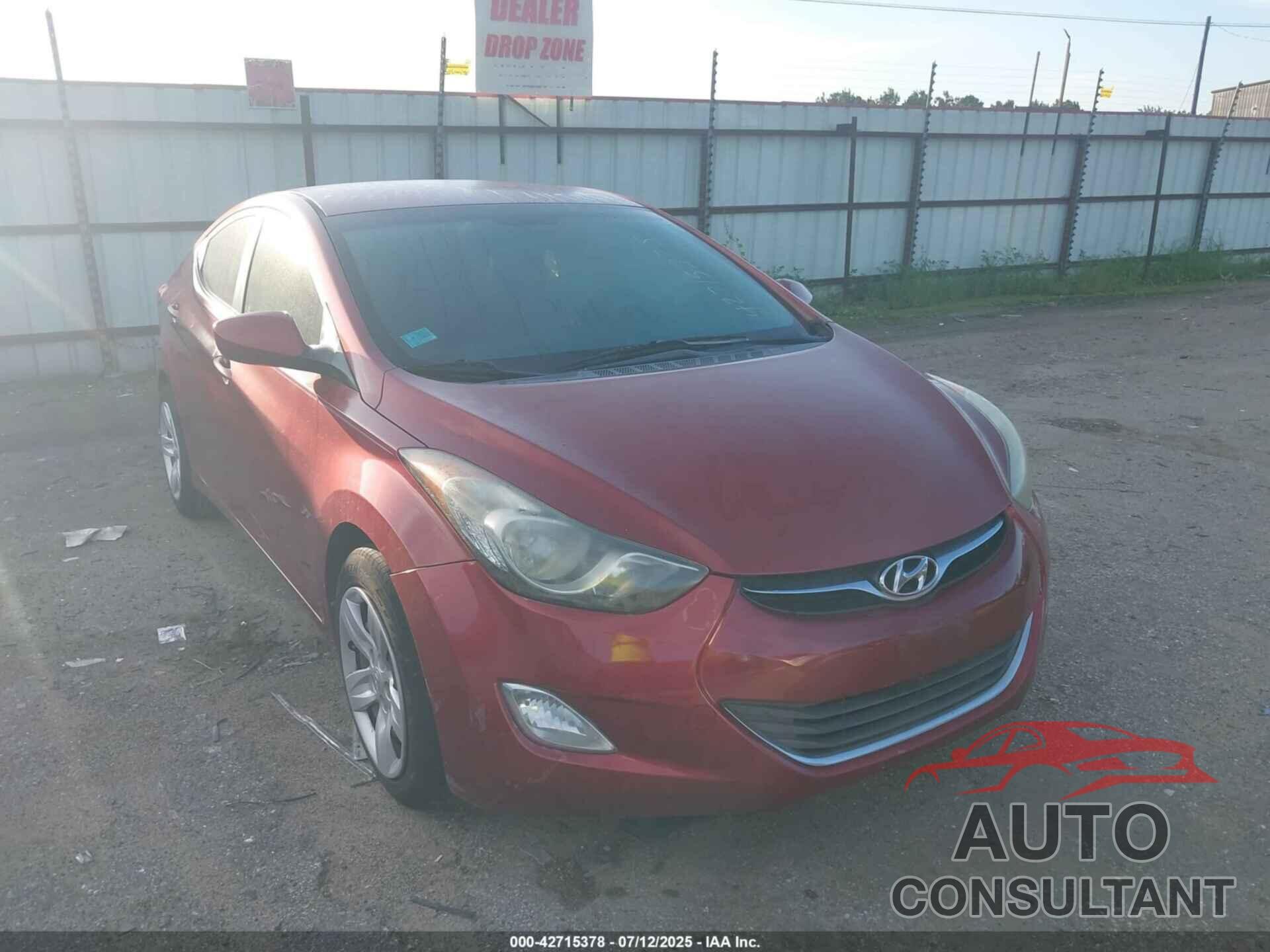 HYUNDAI ELANTRA 2013 - 5NPDH4AE0DH392420