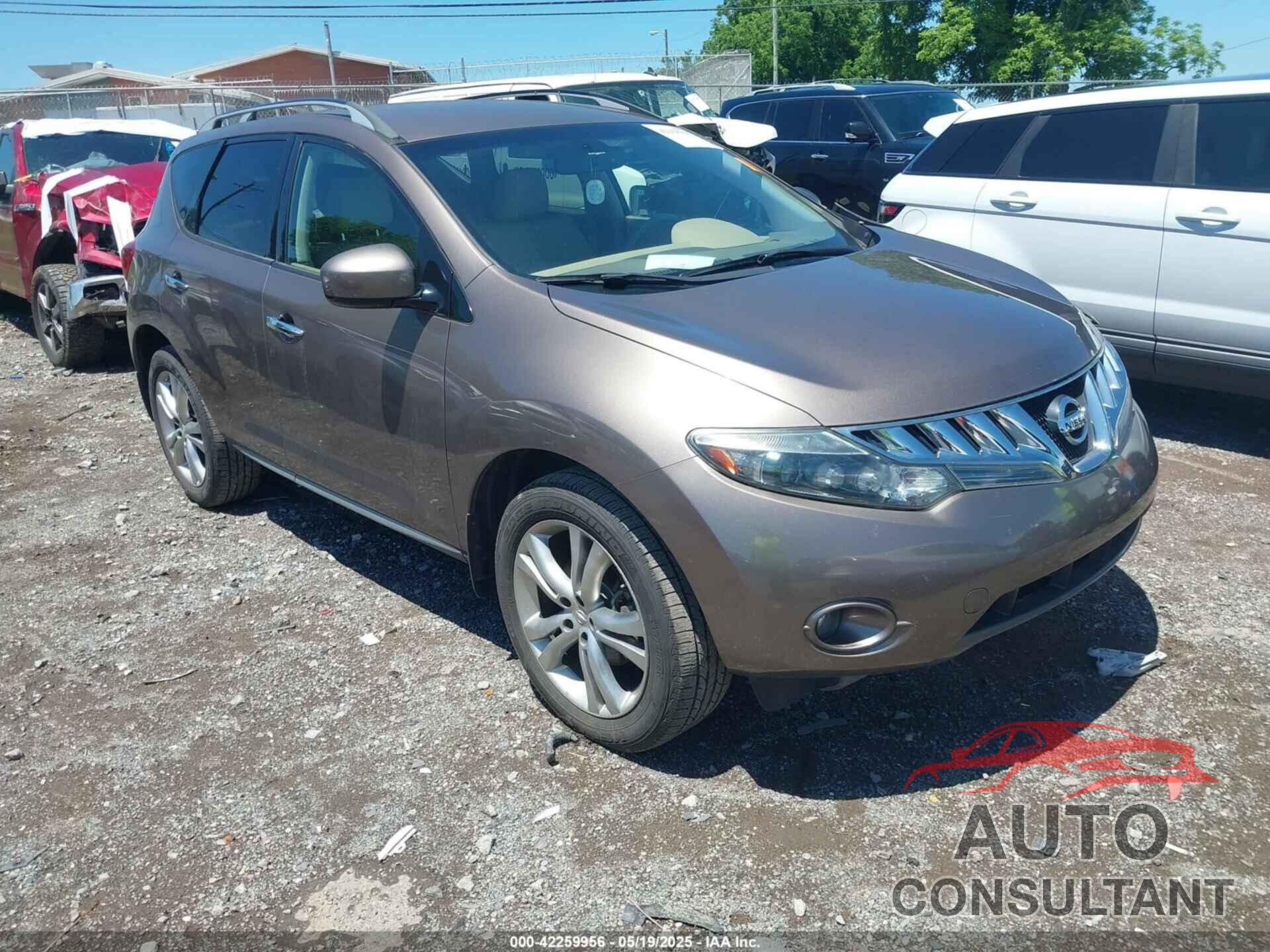 NISSAN MURANO 2009 - JN8AZ18W19W141781