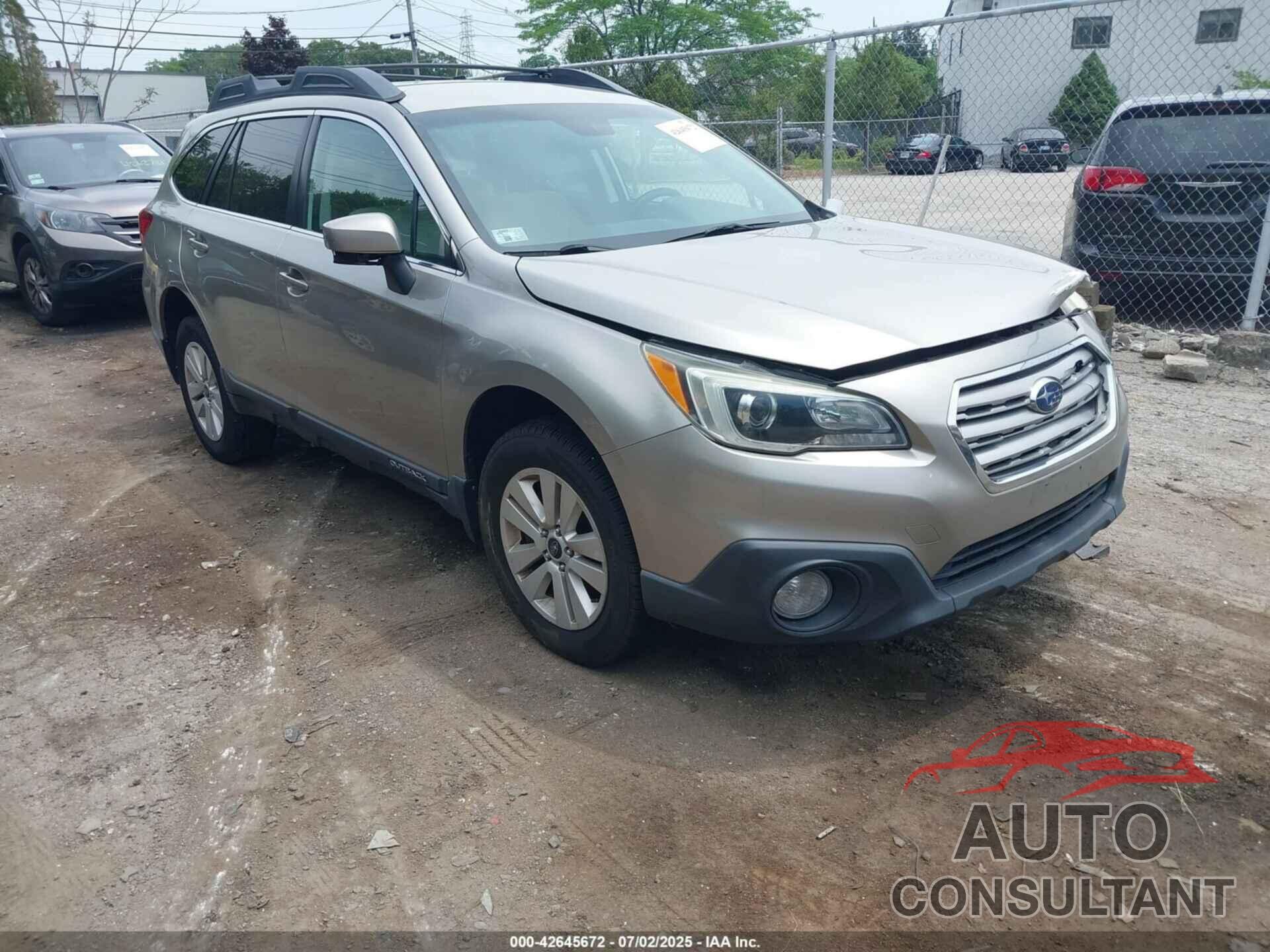 SUBARU OUTBACK 2015 - 4S4BSBCC1F3222165
