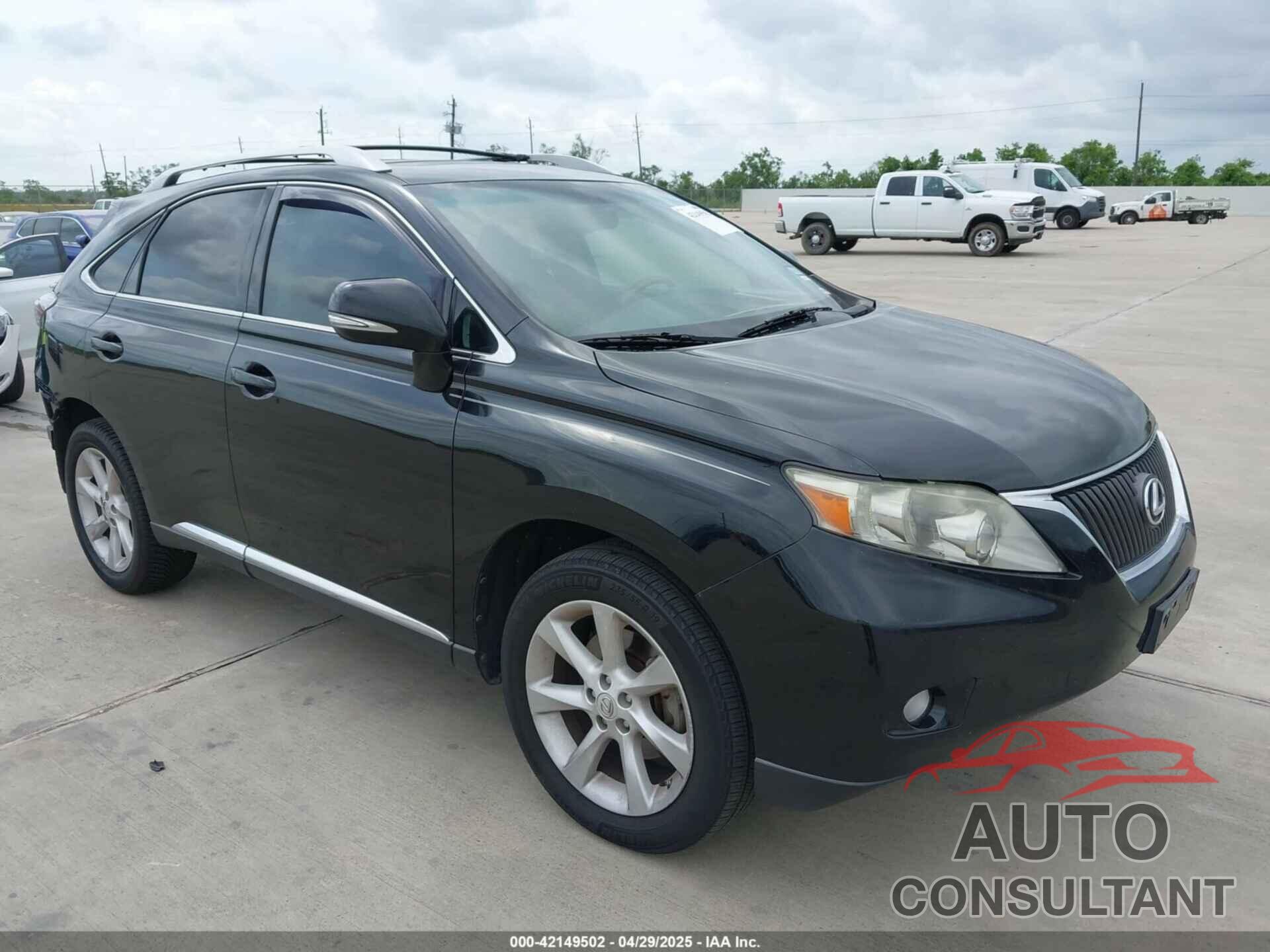LEXUS RX 350 2012 - 2T2ZK1BAXCC086453