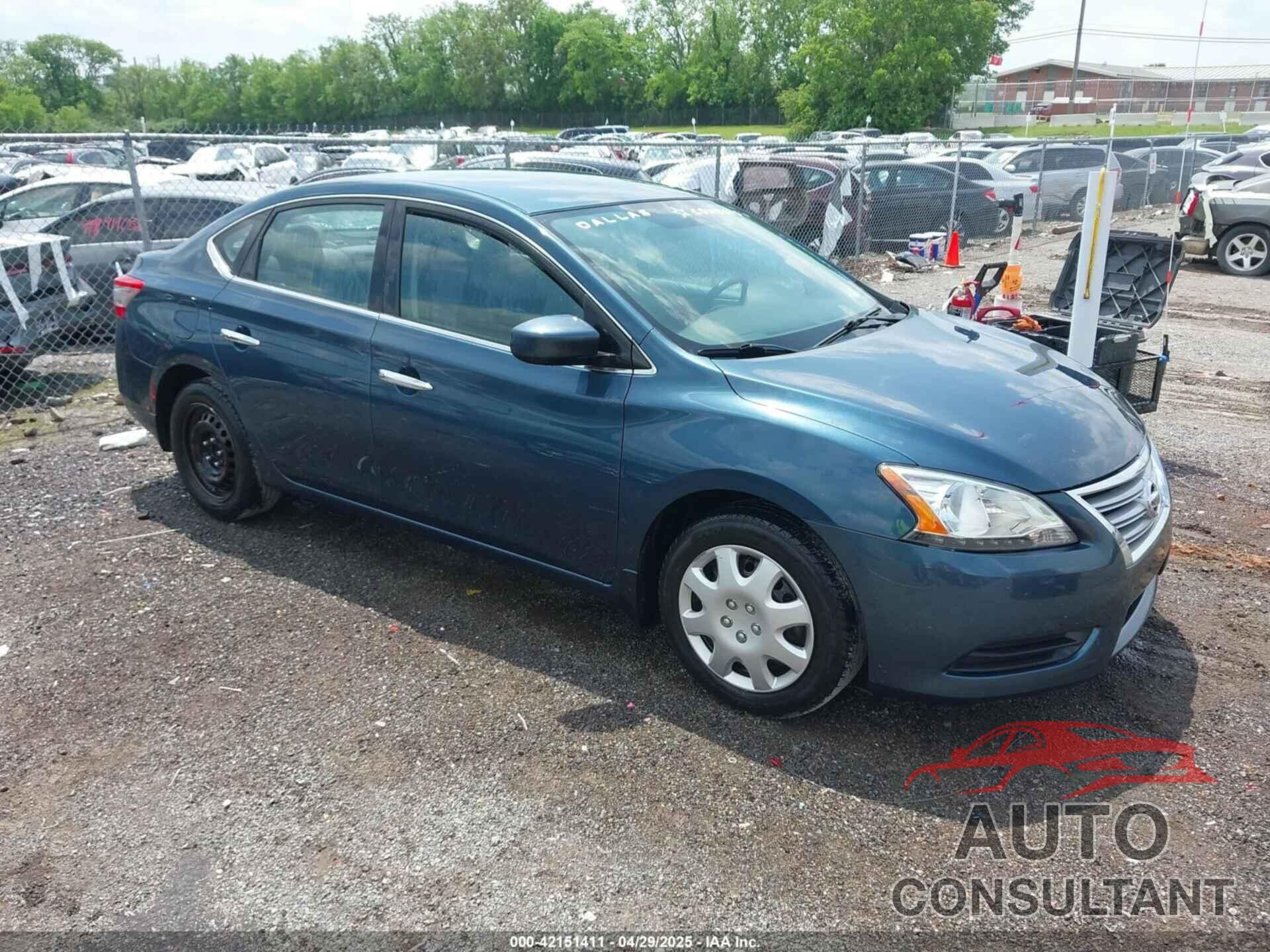 NISSAN SENTRA 2013 - 1N4AB7AP2DN903154
