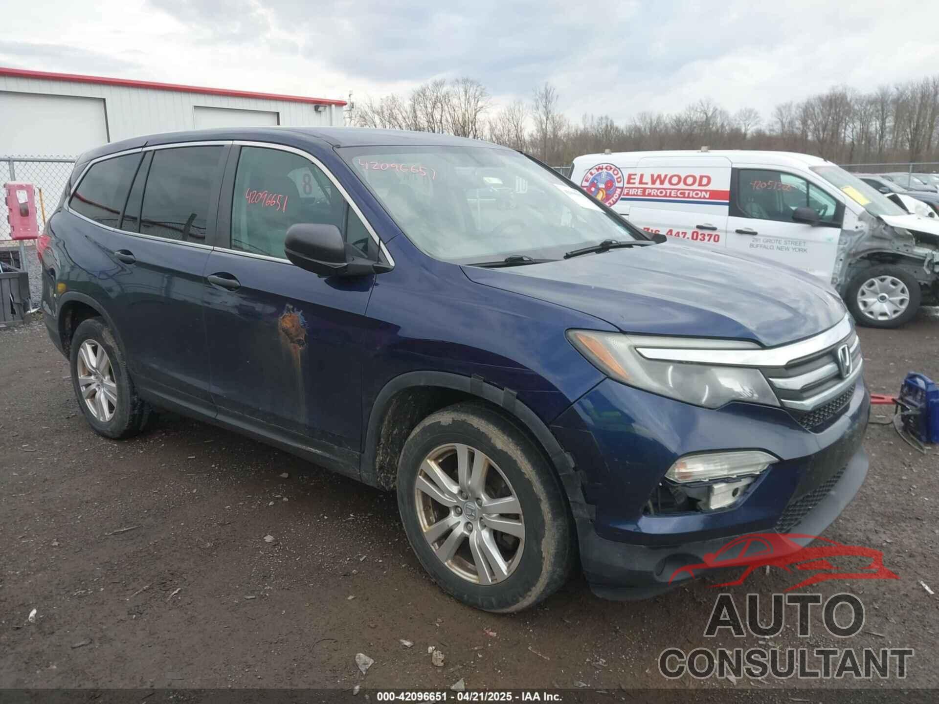 HONDA PILOT 2016 - 5FNYF6H13GB061503