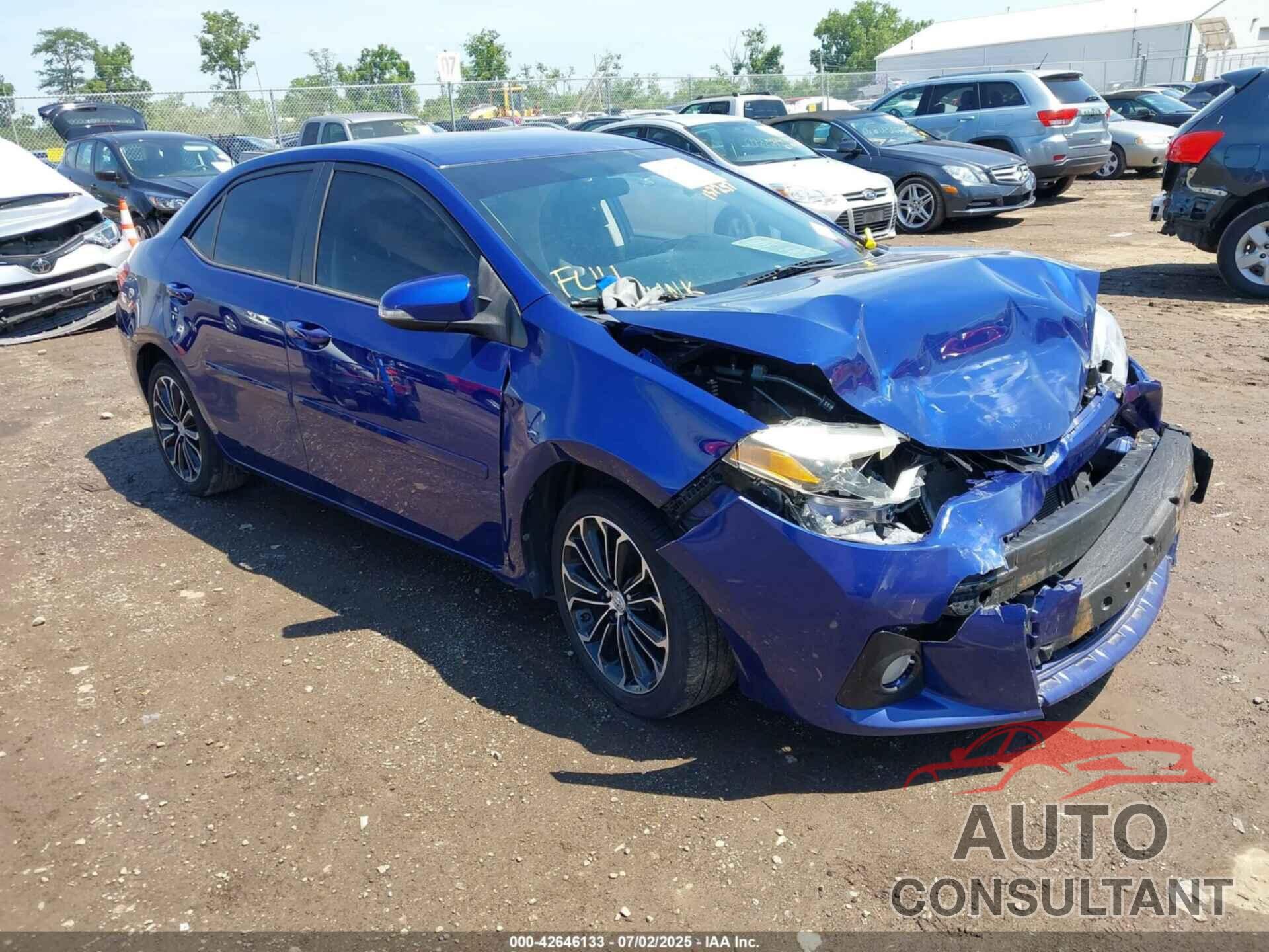 TOYOTA COROLLA 2015 - 2T1BURHE8FC264213