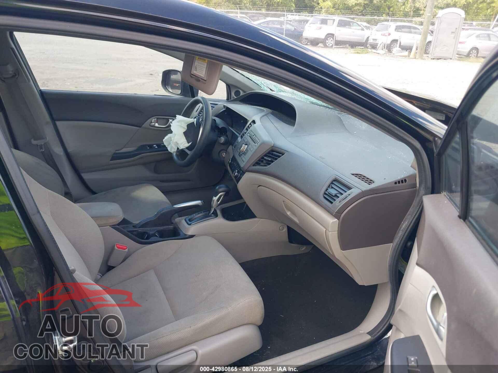 HONDA CIVIC 2012 - 19XFB2F85CE063328