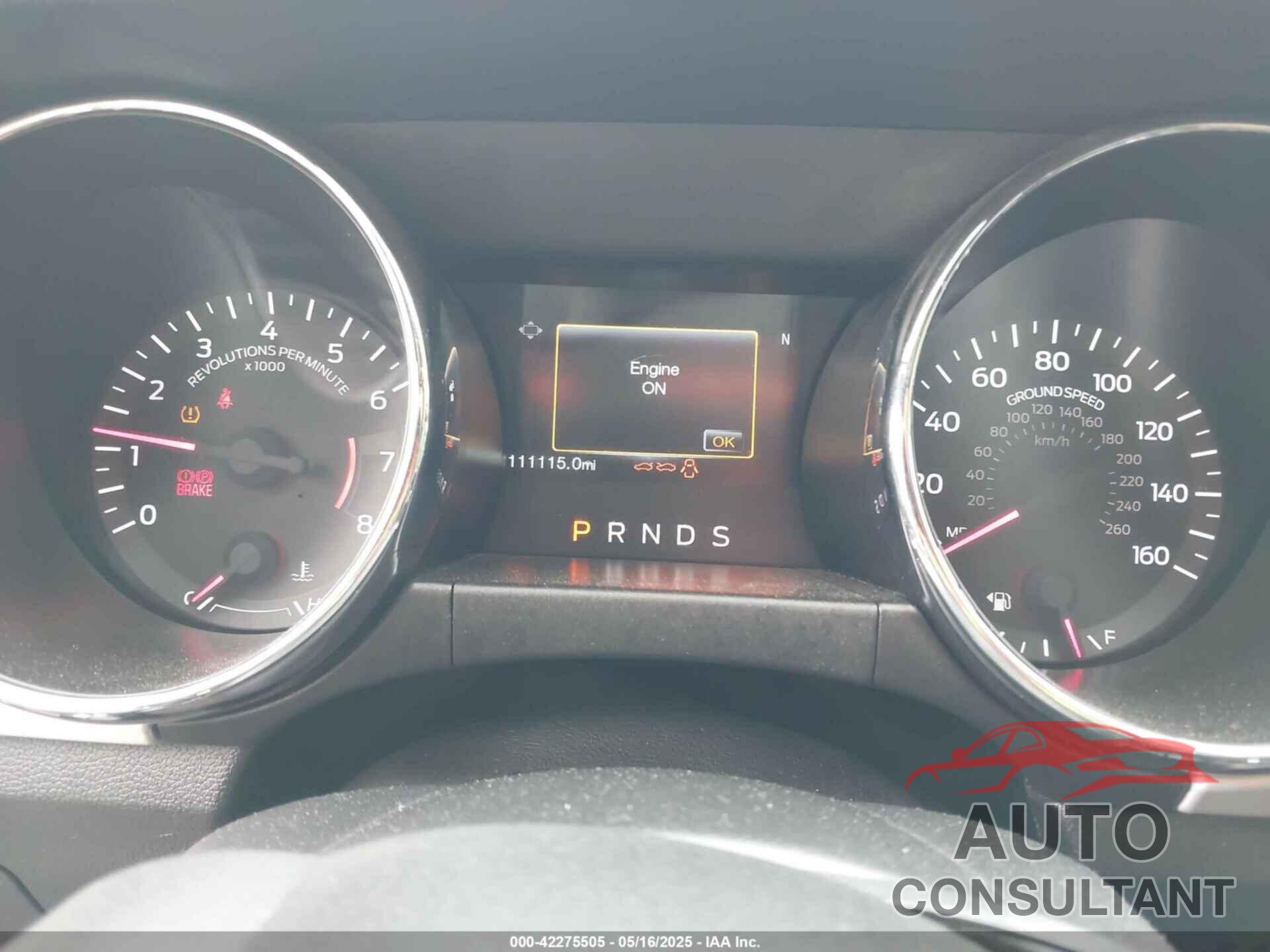 FORD MUSTANG 2016 - 1FA6P8TH8G5221774