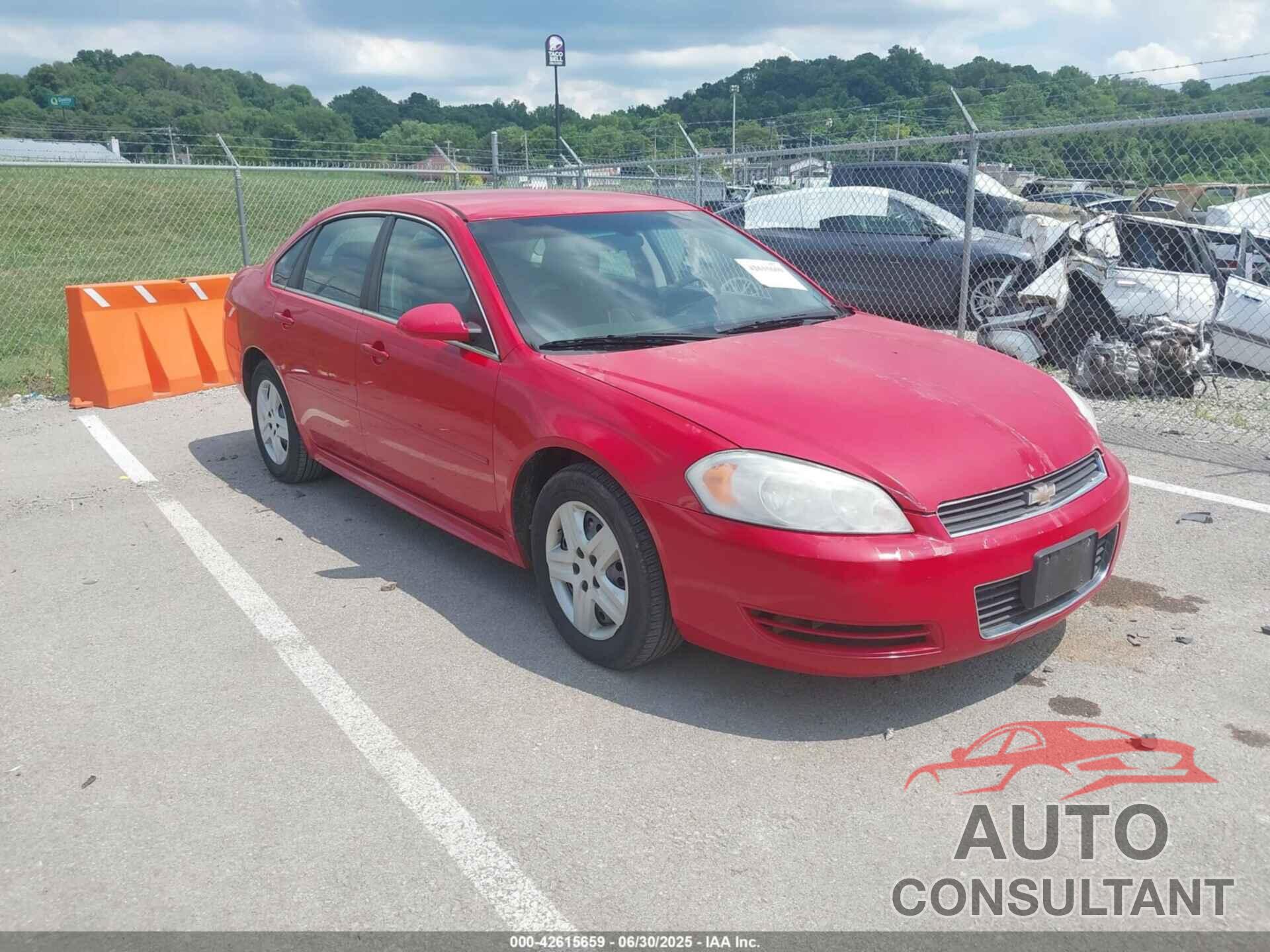 CHEVROLET IMPALA 2011 - 2G1WF5EK6B1272844