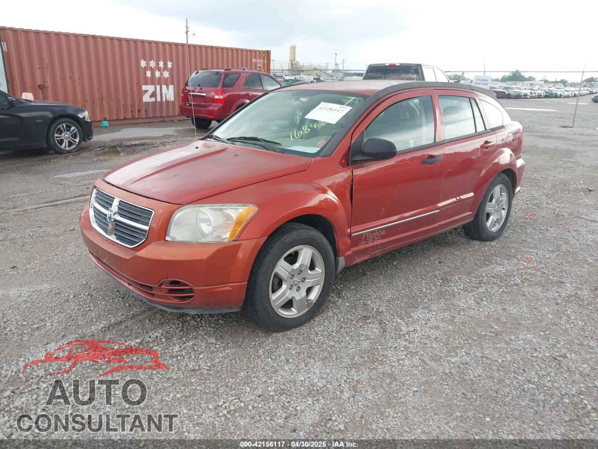 DODGE CALIBER 2009 - 1B3HB48A69D168427
