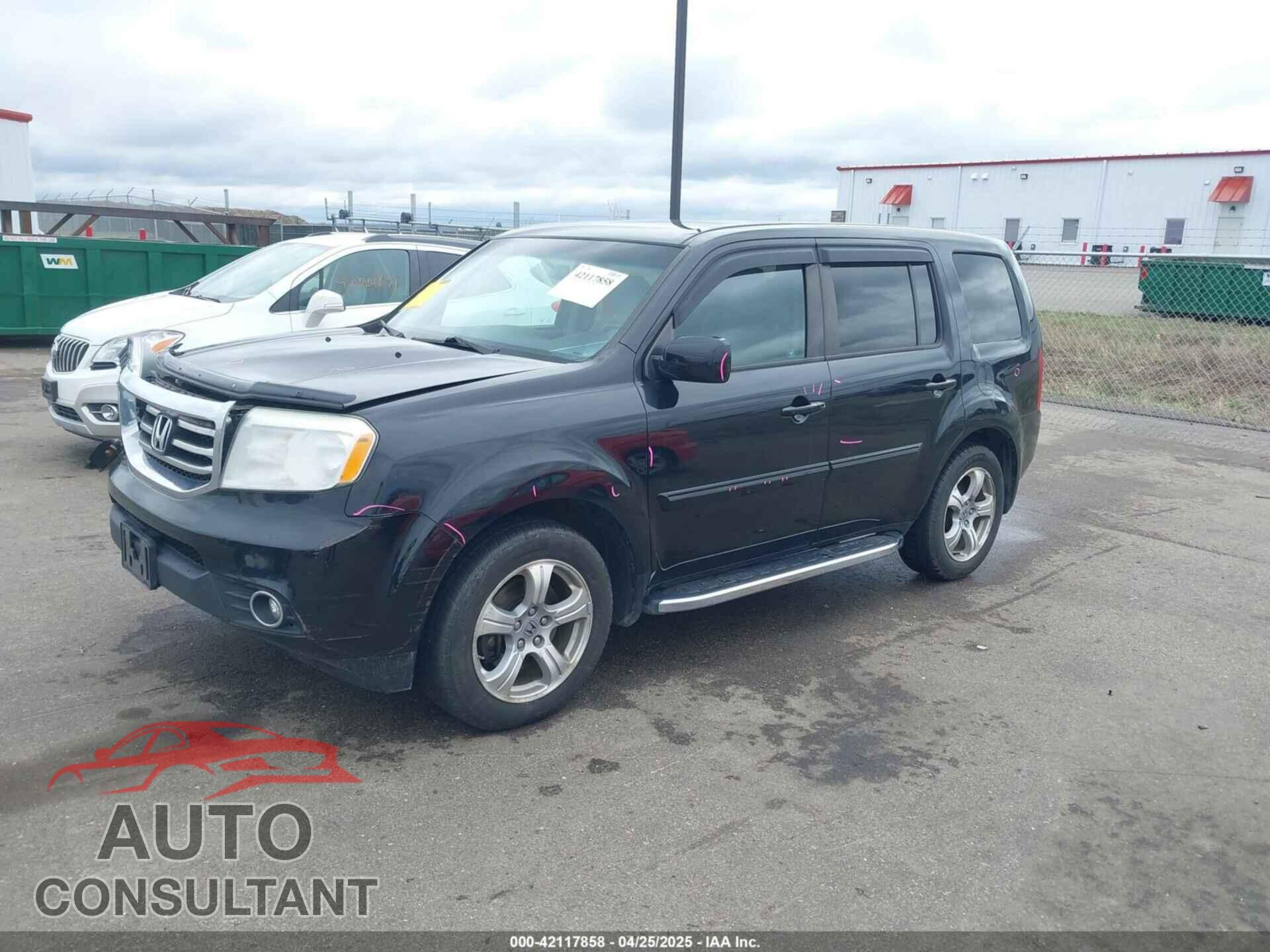 HONDA PILOT 2012 - 5FNYF4H4XCB017989