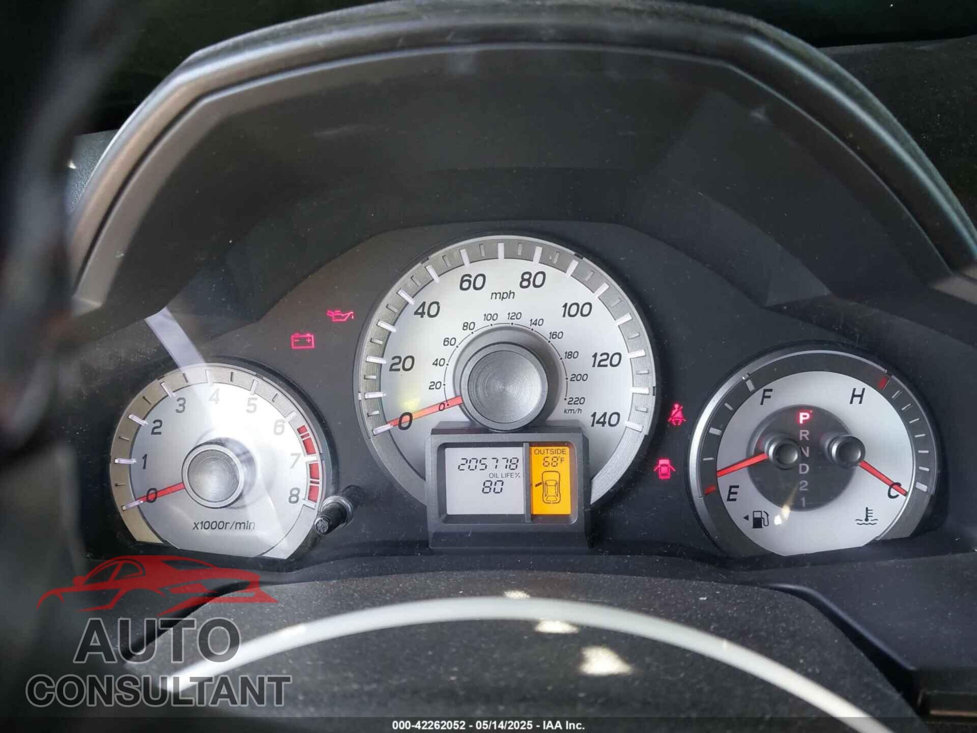 HONDA PILOT 2012 - 5FNYF4H65CB025385