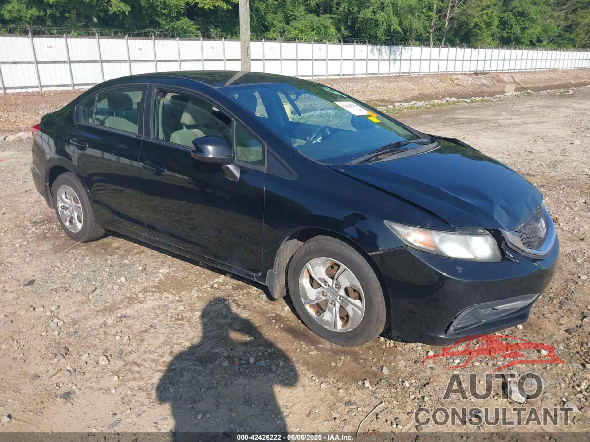 HONDA CIVIC 2013 - 19XFB2F59DE090166