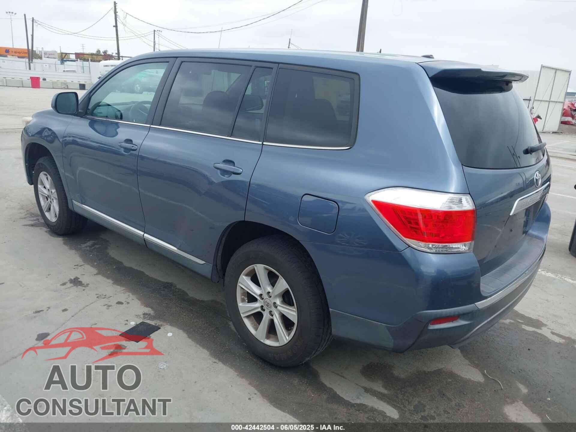 TOYOTA HIGHLANDER 2012 - 5TDZA3EH4CS027403